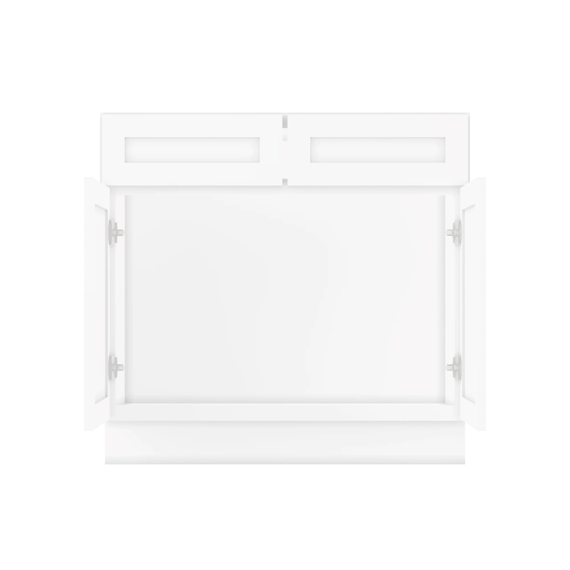 36 W x 21 D x 34.5 H Vanity Sink Base Cabinet - Alpina White - Image 7