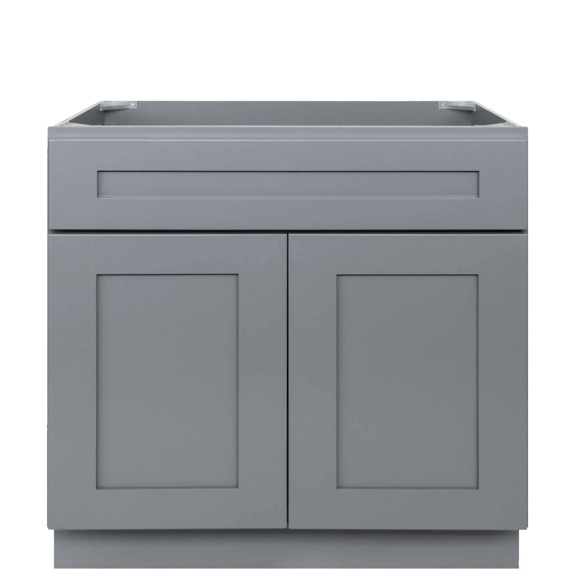 36 W x 21 D x 34.5 H Vanity Sink Base Cabinet - Colonial Gray - Image 2