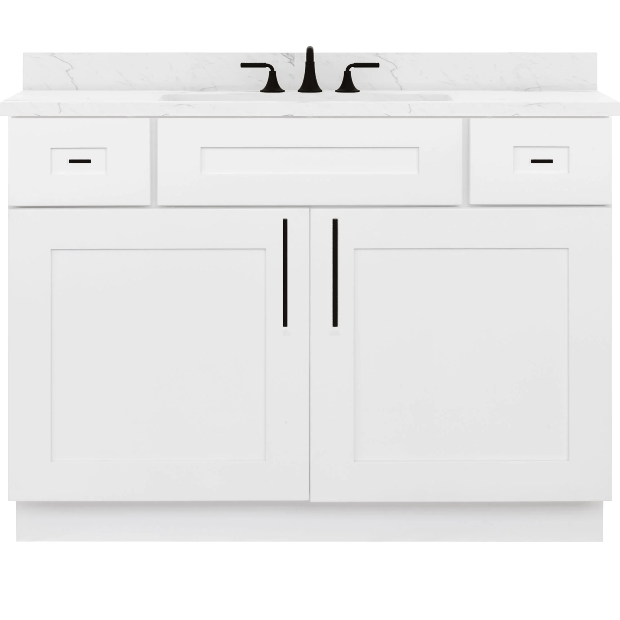 42 W x 21 D x 34.5 H Vanity Sink Base Cabinet - Alpina White