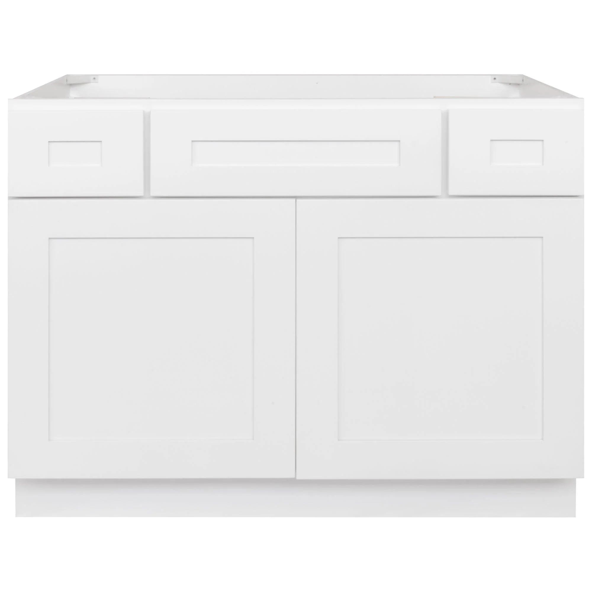 42 W x 21 D x 34.5 H Vanity Sink Base Cabinet - Alpina White - Image 2
