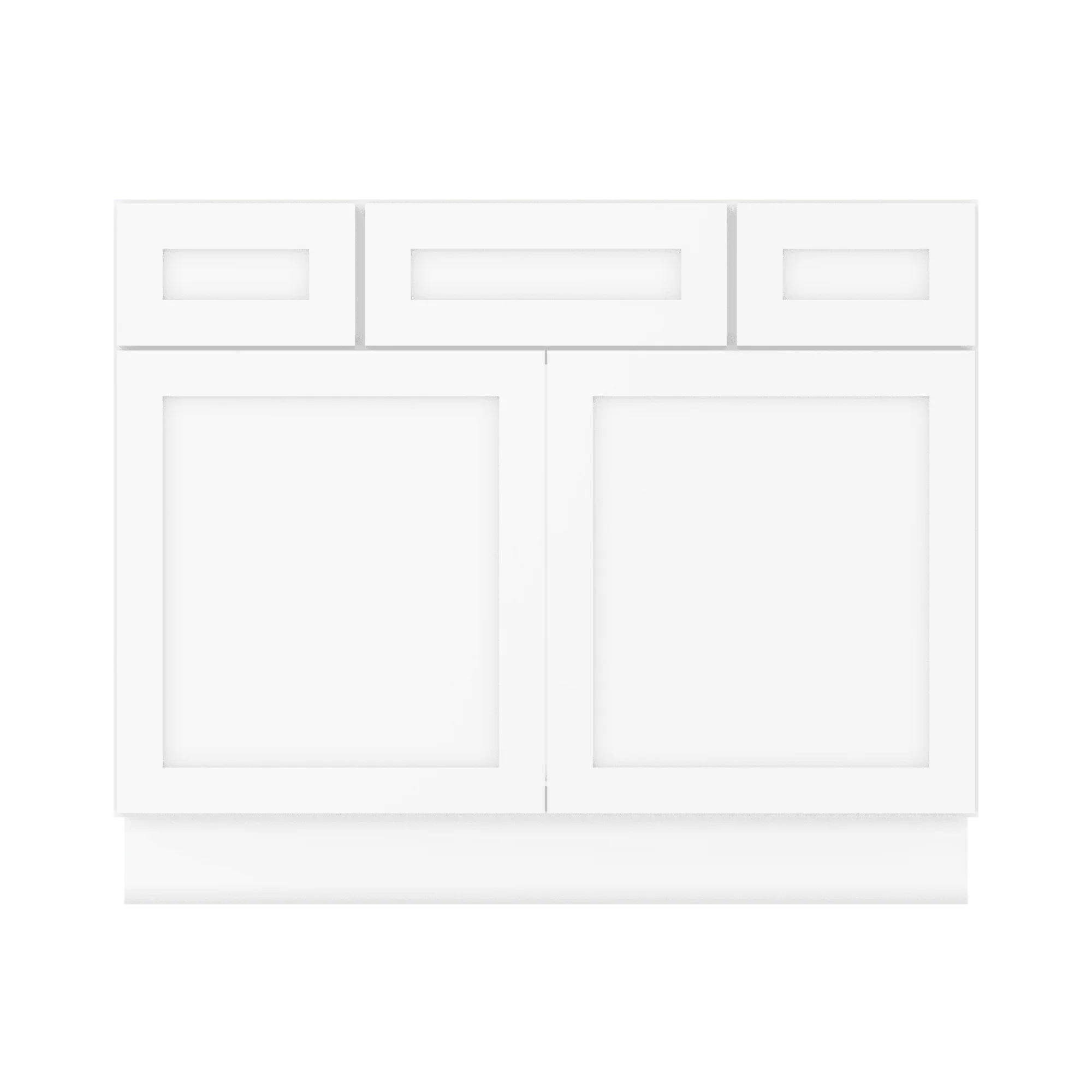42 W x 21 D x 34.5 H Vanity Sink Base Cabinet - Alpina White - Image 5