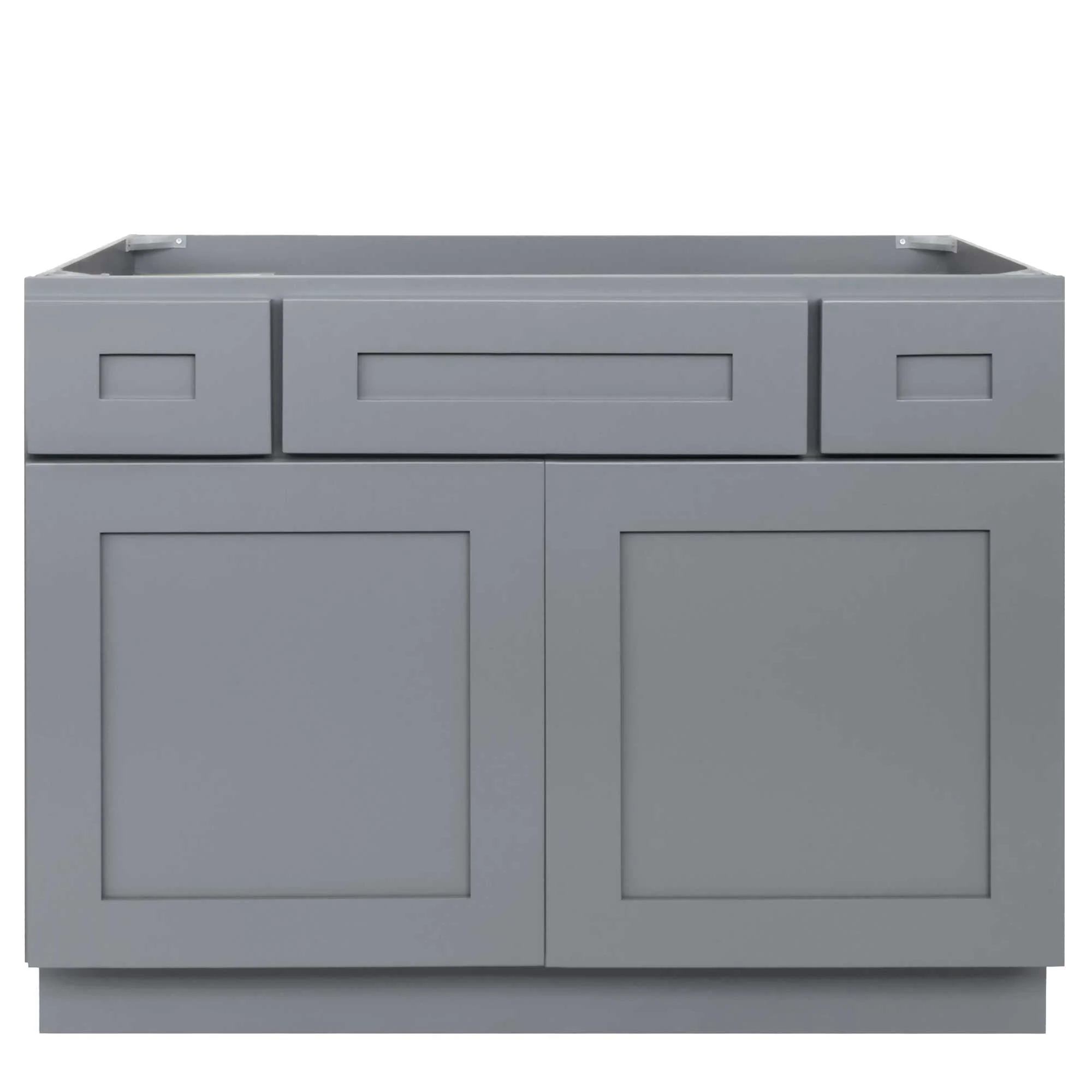 42 W x 21 D x 34.5 H Vanity Sink Base Cabinet - Colonial Gray - Image 2