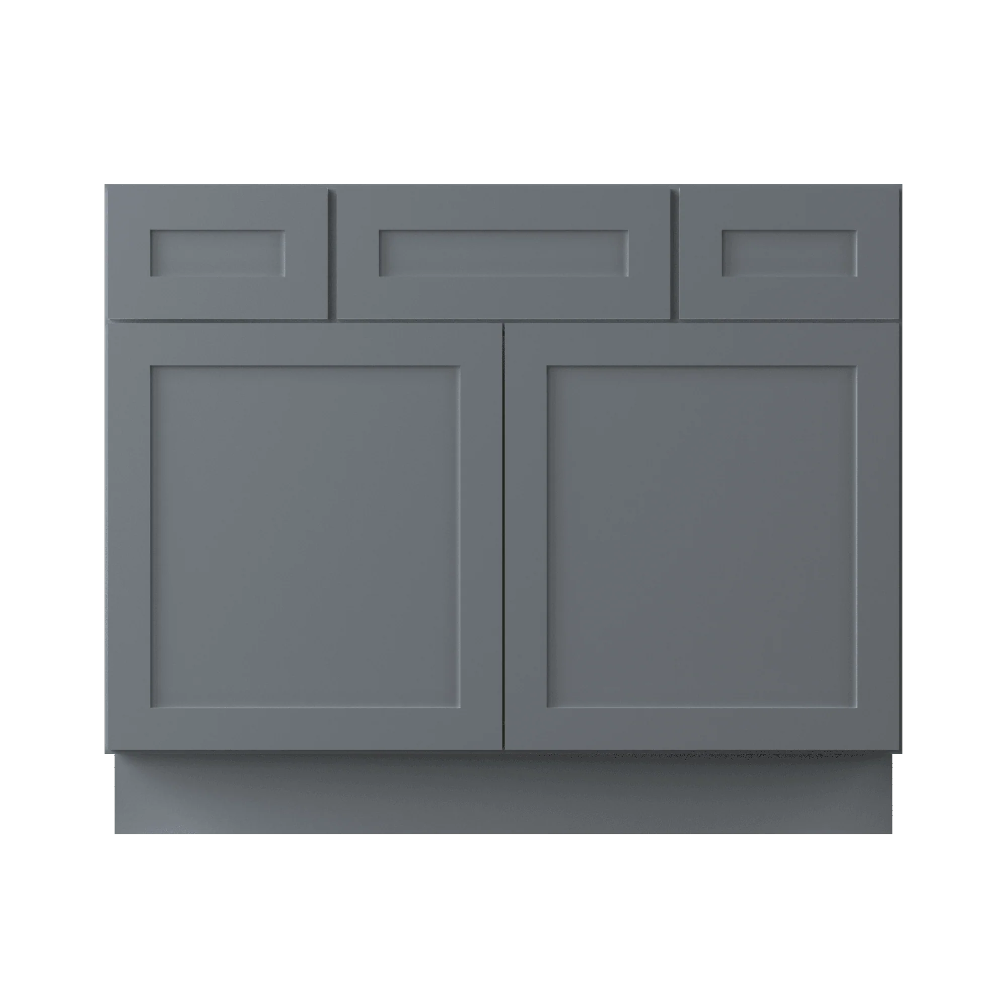 42 W x 21 D x 34.5 H Vanity Sink Base Cabinet - Colonial Gray - Image 5
