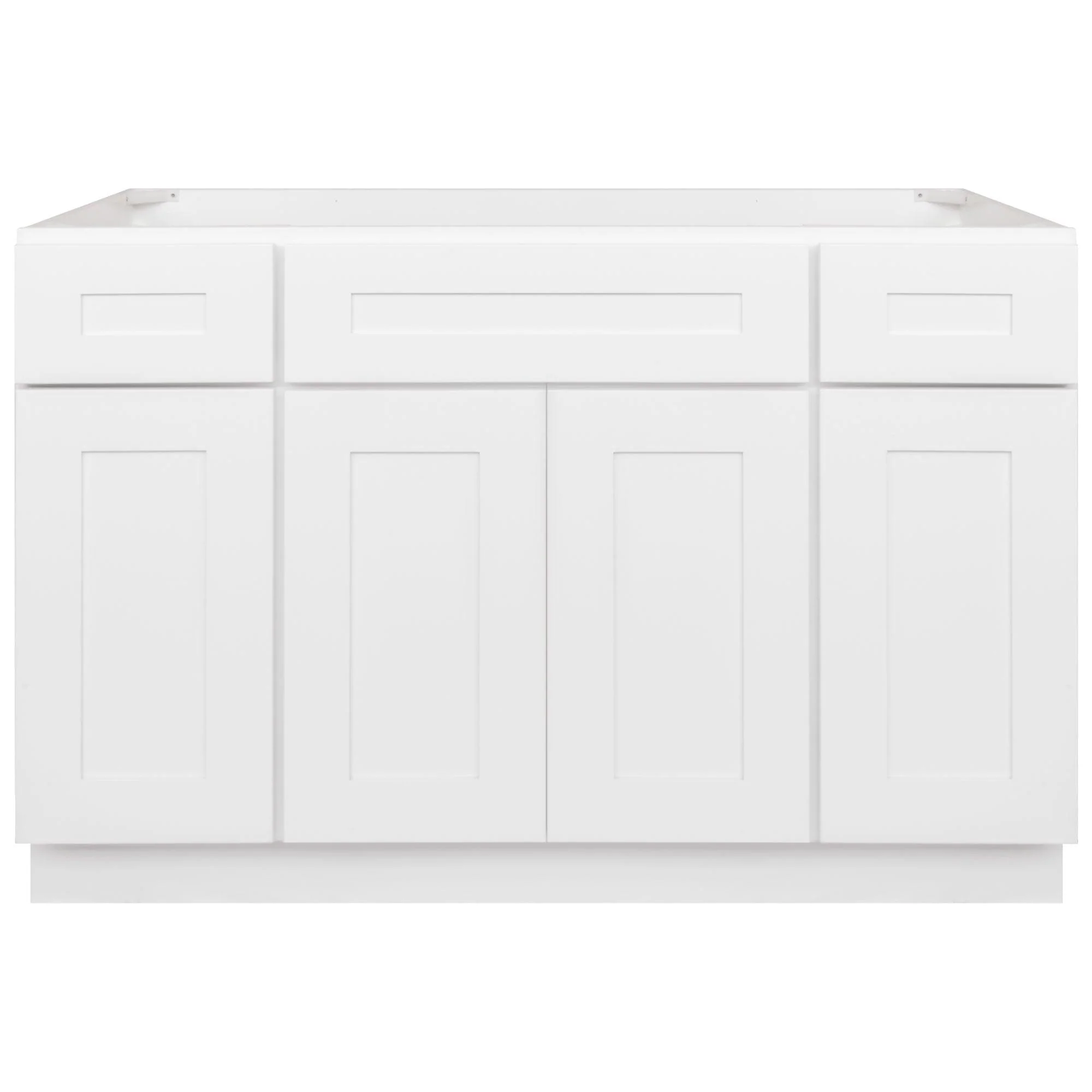 48 W x 21 D x 34.5 H Vanity Sink Base Cabinet - Alpina White - Image 2