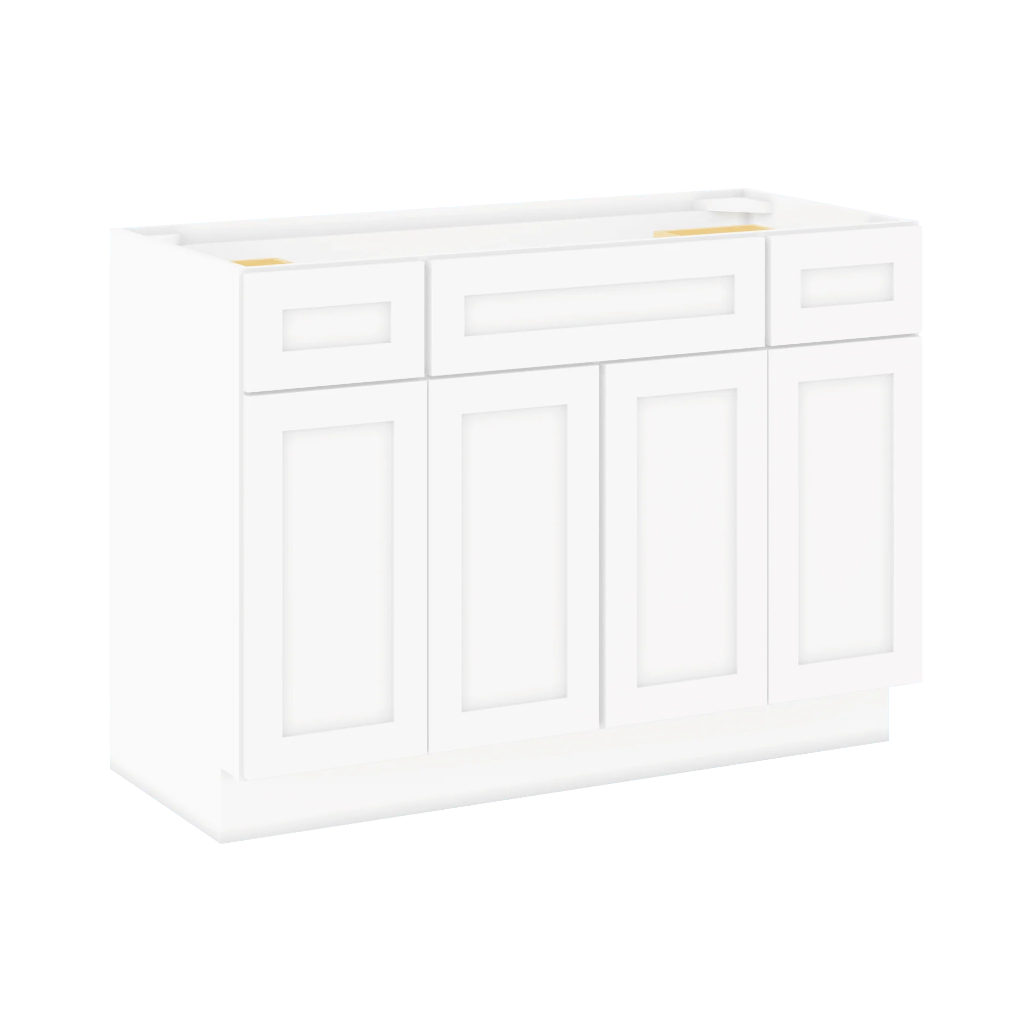 48 W x 21 D x 34.5 H Vanity Sink Base Cabinet - Alpina White - Image 5