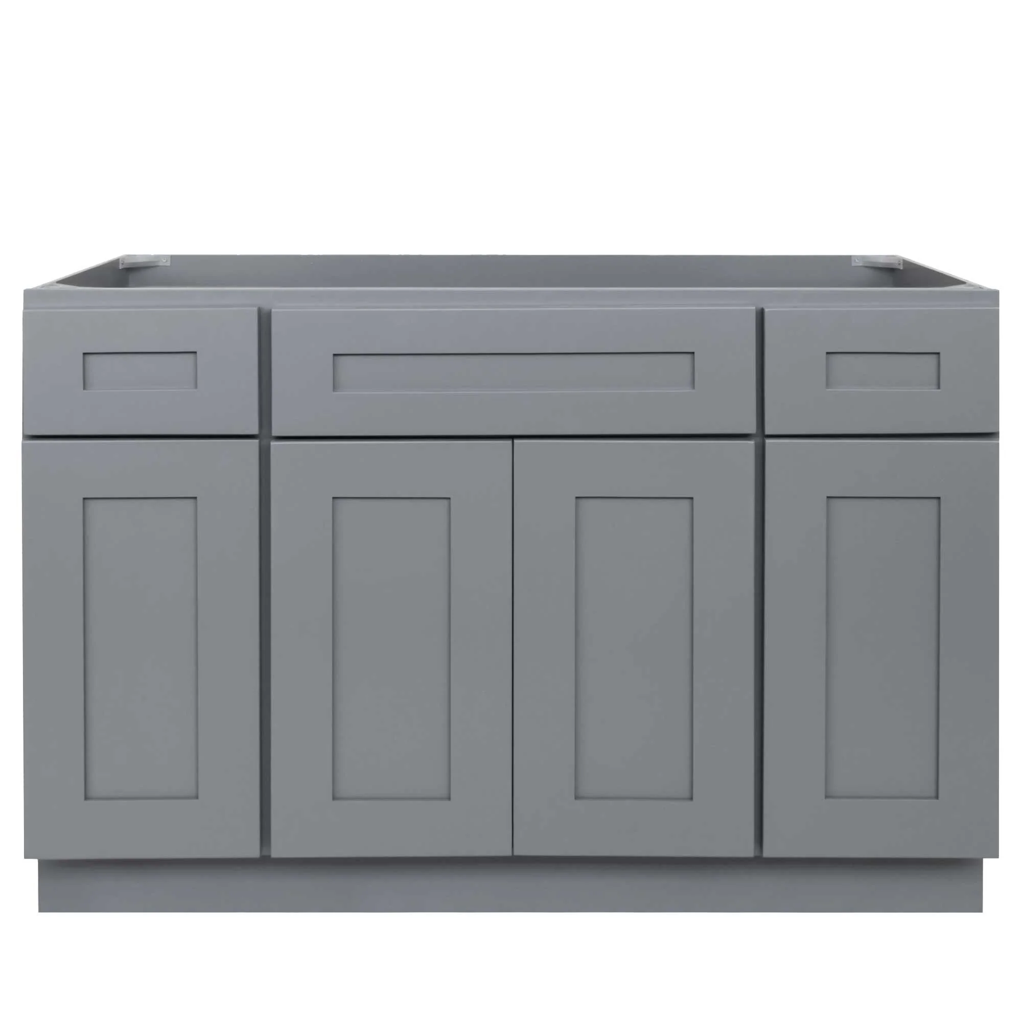 48 W x 21 D x 34.5 H Vanity Sink Base Cabinet - Colonial Gray - Image 2
