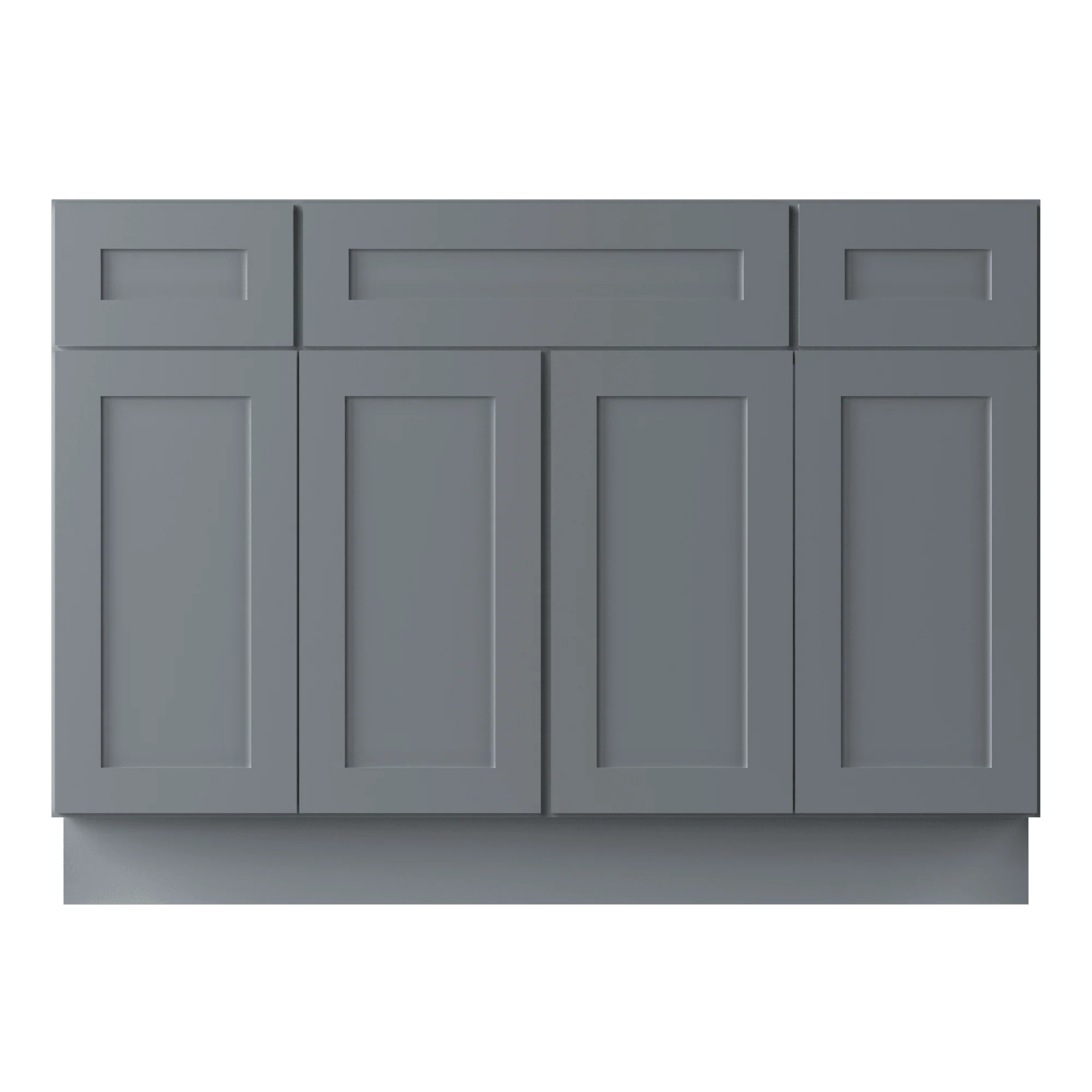 48 W x 21 D x 34.5 H Vanity Sink Base Cabinet - Colonial Gray - Image 5