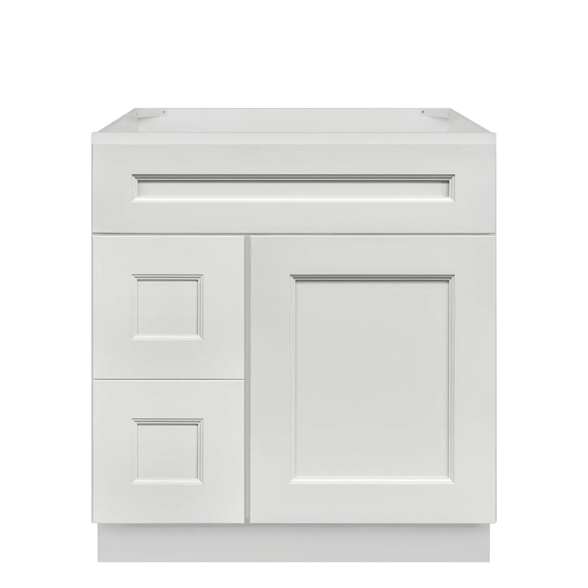 Vanity Sink Base Cabinet with Left Drawers 30 W x 21 D x 34 H - Milan Pearl - Image 2
