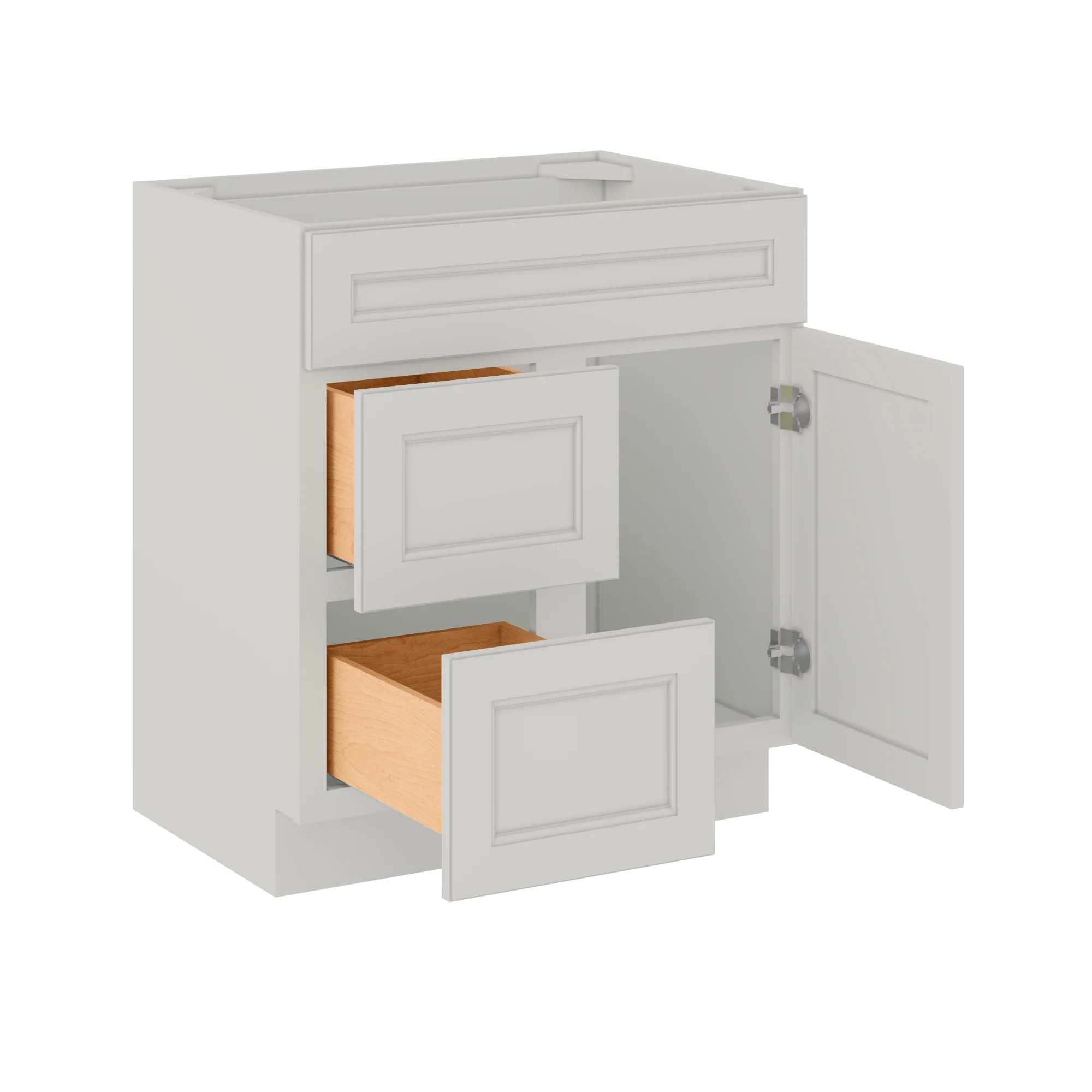 Vanity Sink Base Cabinet with Left Drawers 30 W x 21 D x 34 H - Milan Pearl - Image 5