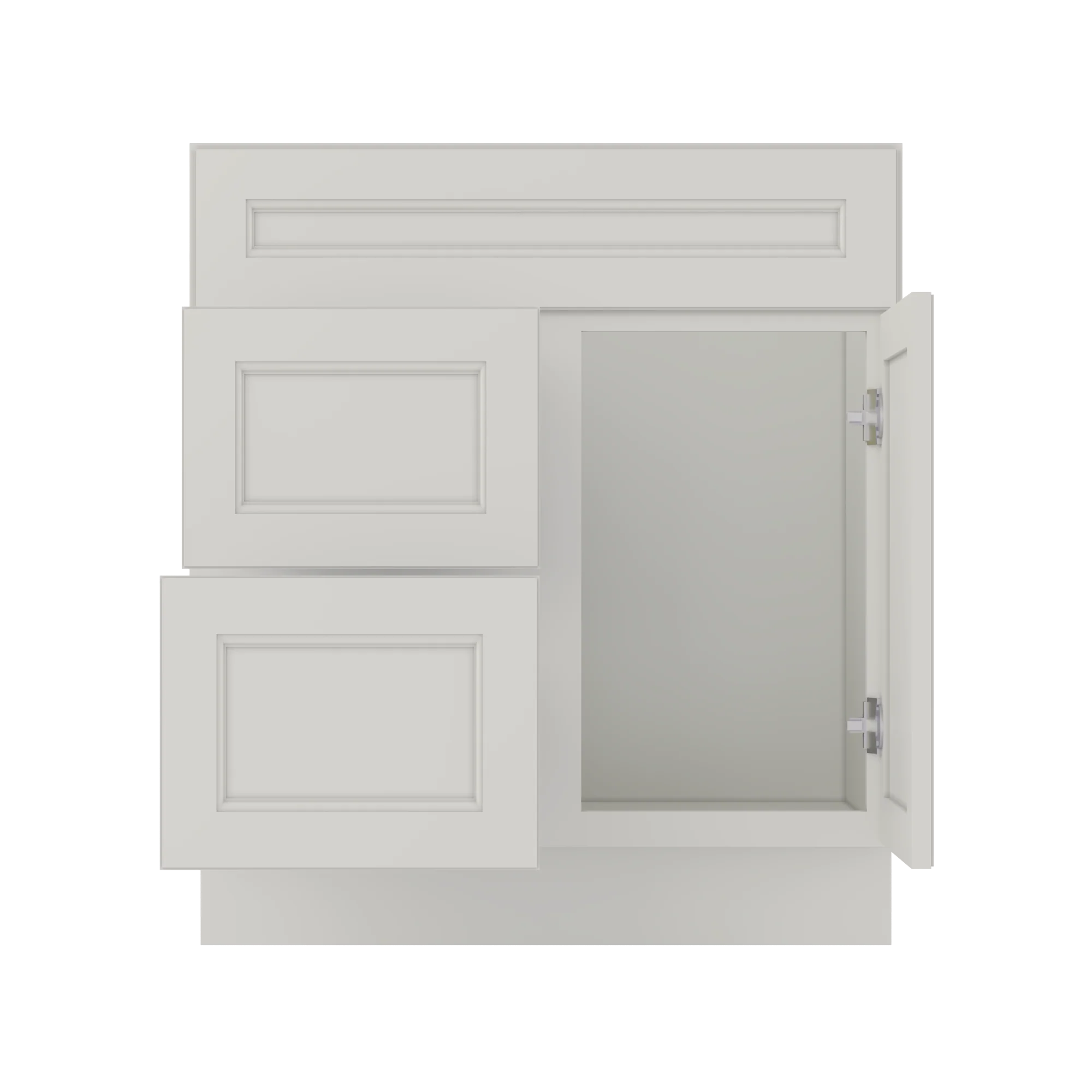 Vanity Sink Base Cabinet with Left Drawers 30 W x 21 D x 34 H - Milan Pearl - Image 6