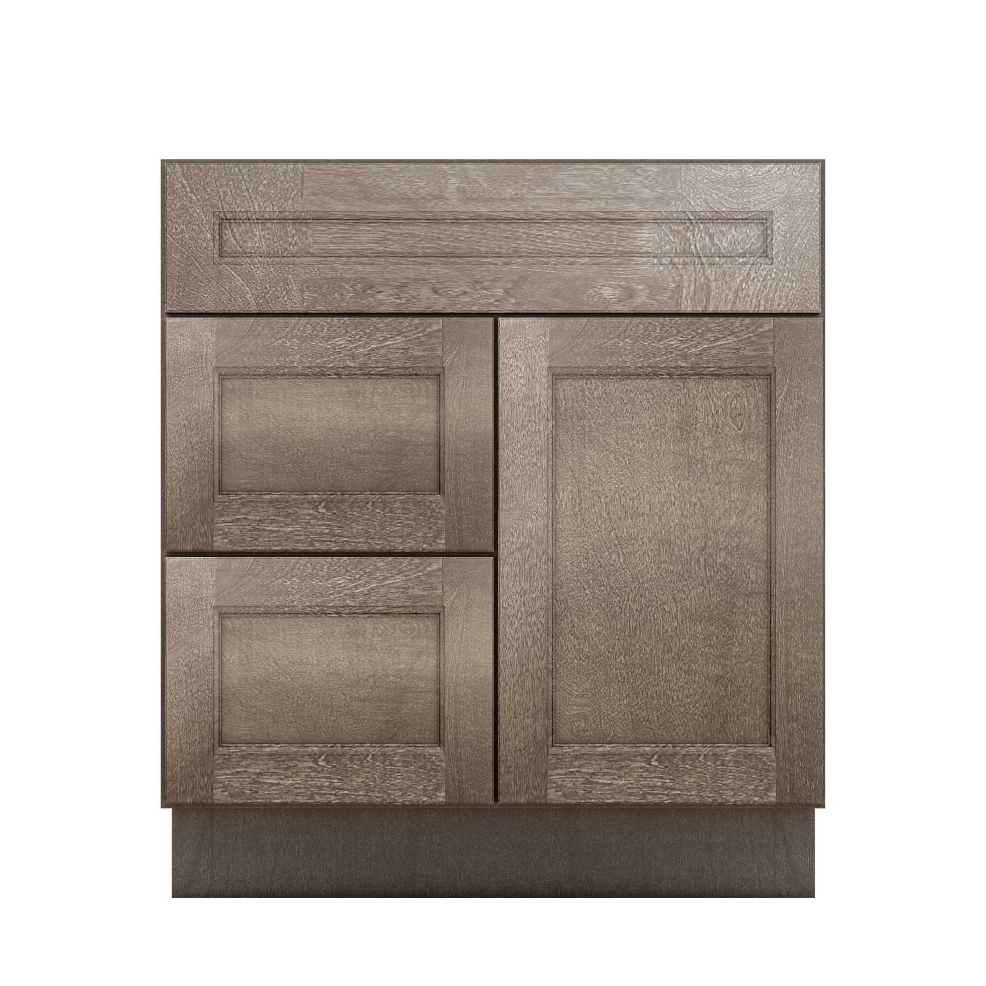 Vanity Sink Base Cabinet with Left Drawers 30 W x 21 D x 34 H - Milan Slate - Image 2