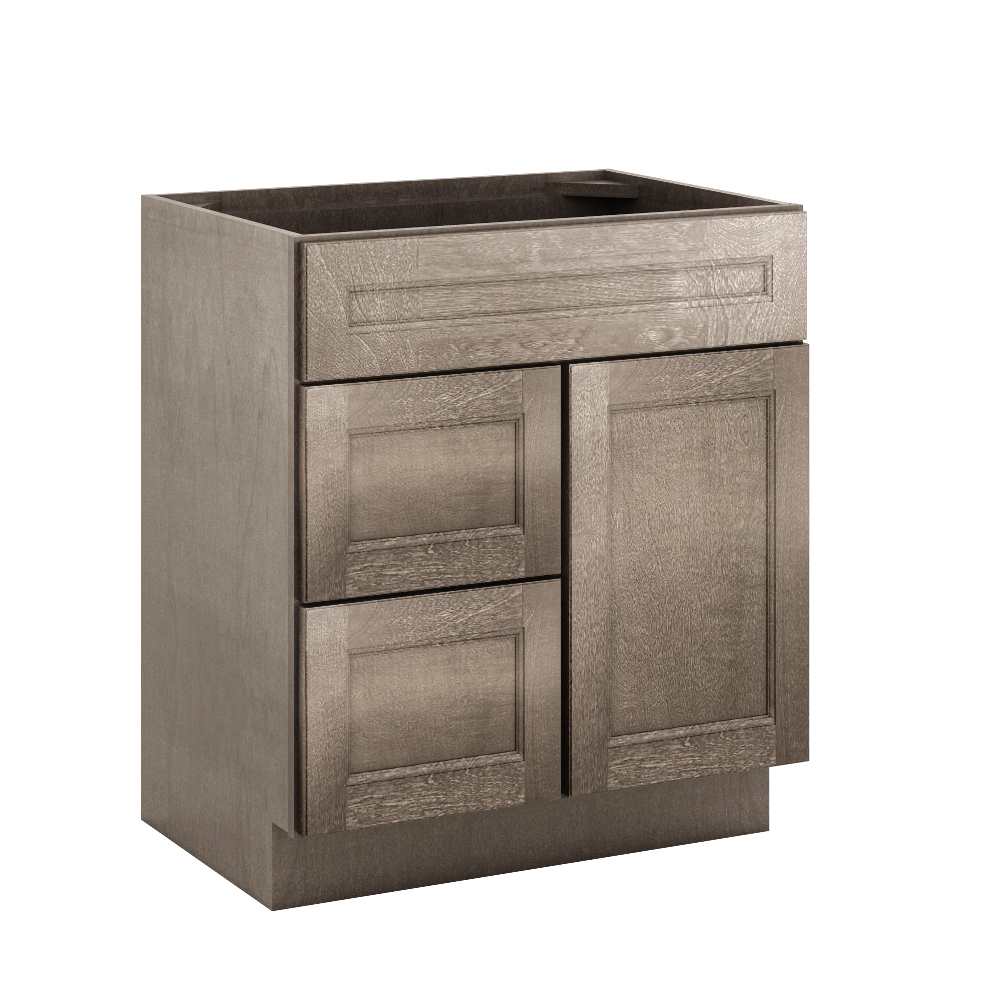 Vanity Sink Base Cabinet with Left Drawers 30 W x 21 D x 34 H - Milan Slate - Image 4