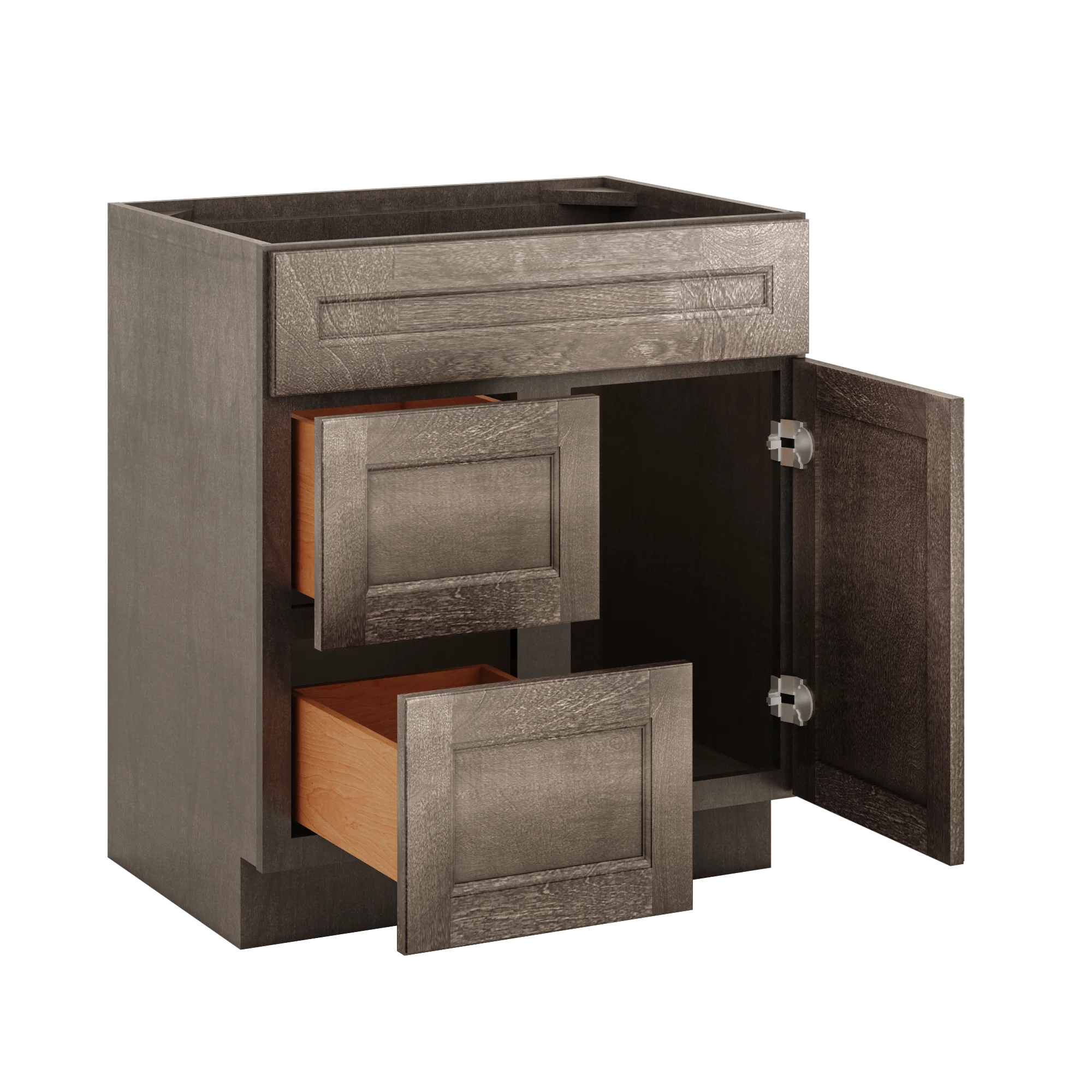 Vanity Sink Base Cabinet with Left Drawers 30 W x 21 D x 34 H - Milan Slate - Image 5