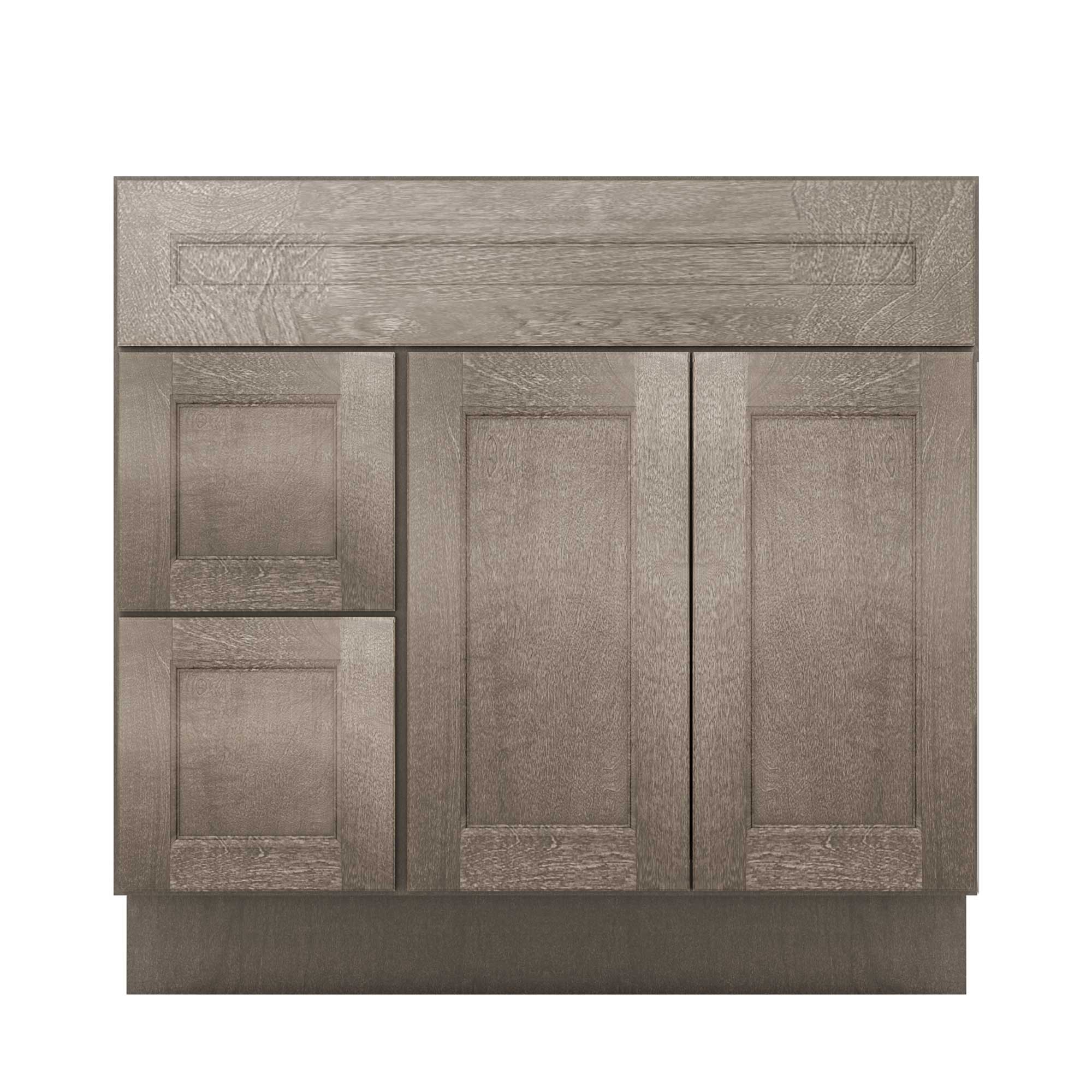 Vanity Sink Base Cabinet with Left Drawers 36 W x 21 D x 34 H - Milan Slate - Image 2