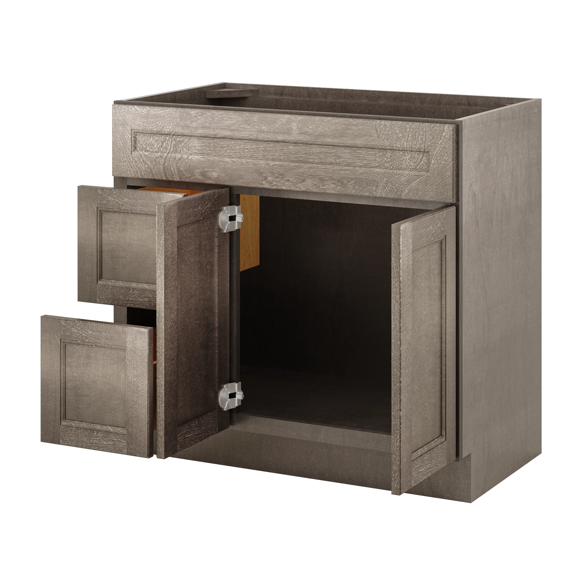 Vanity Sink Base Cabinet with Left Drawers 36 W x 21 D x 34 H - Milan Slate - Image 5