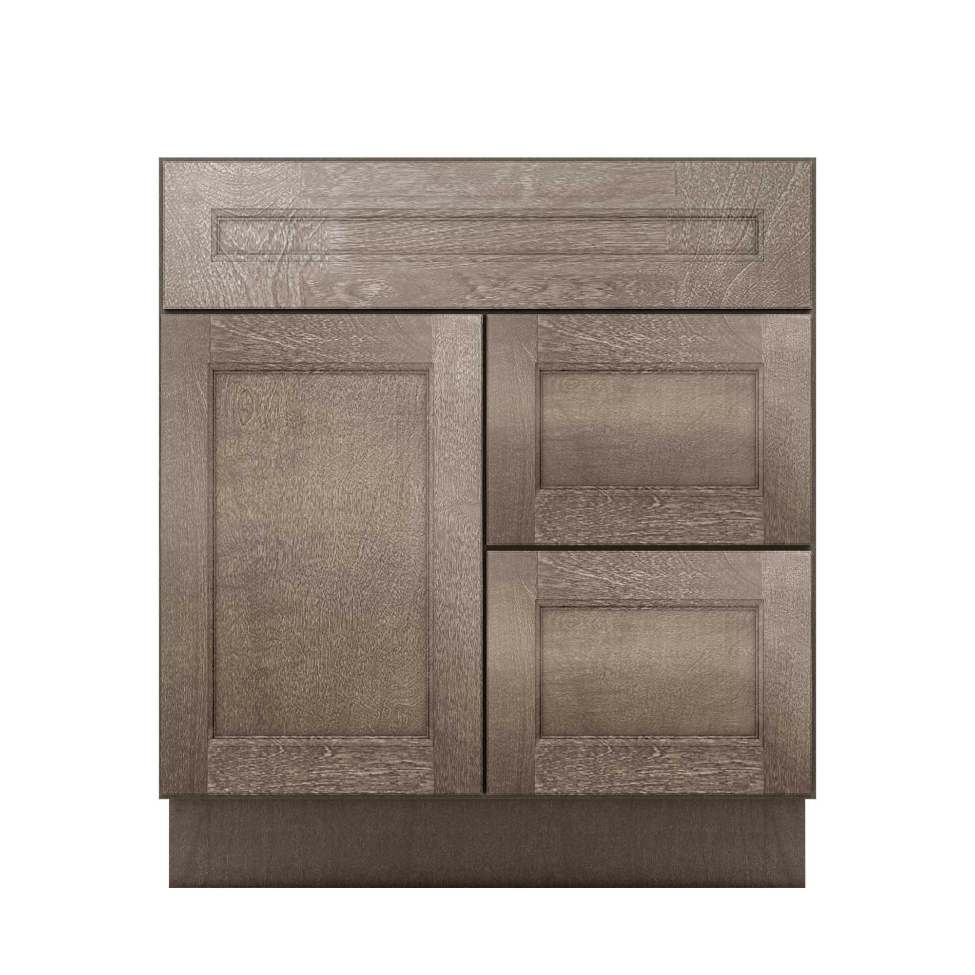 Vanity Sink Base Cabinet with Right Drawers 30 W x 21 D x 34 H - Milan Slate - Image 2