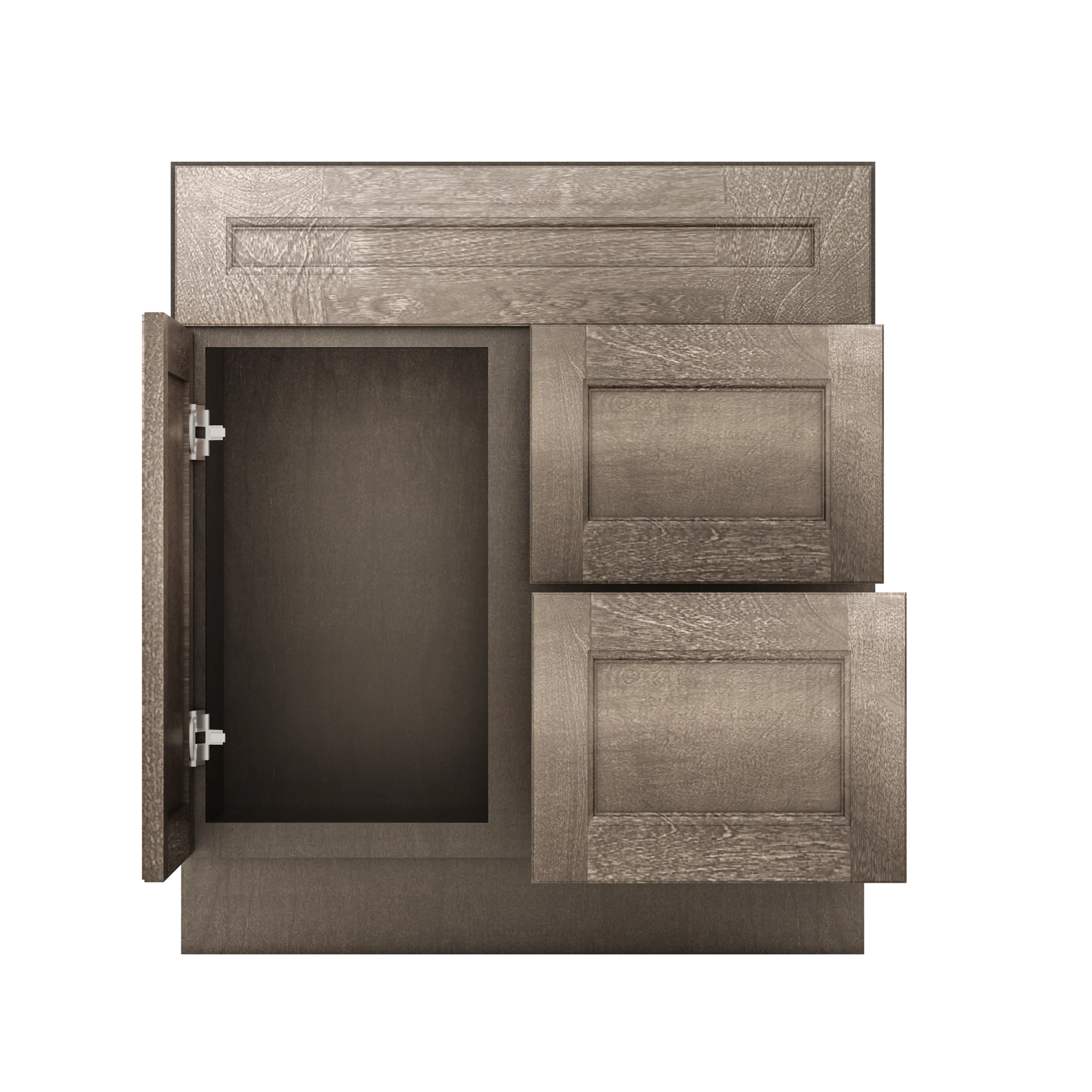 Vanity Sink Base Cabinet with Right Drawers 30 W x 21 D x 34 H - Milan Slate - Image 6