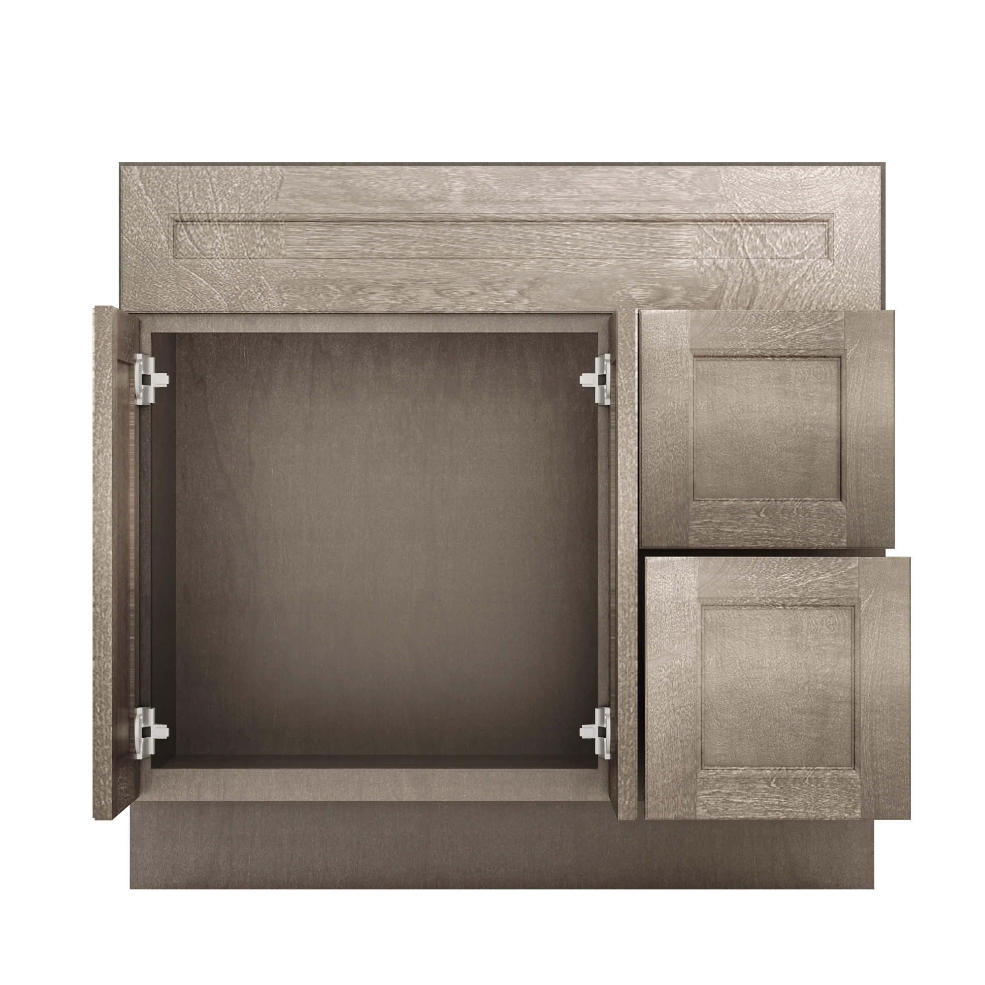 Vanity Sink Base Cabinet with Right Drawers 36 W x 21 D x 34 H - Milan Slate - Image 6