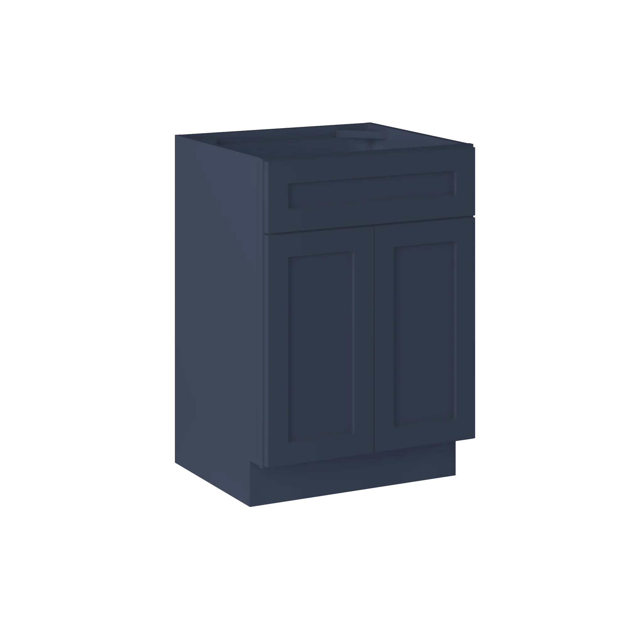 24 in. W x 34.5 in. H x 21 in. D Vanity Sink Base Cabinet VSB2421345 Danbury Blue LessCare - Image 8