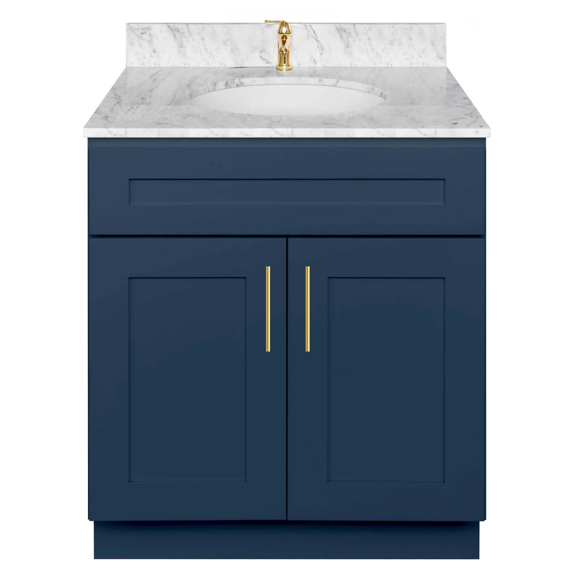Vanity Sink Base Cabinet VSB3021345 Danbury Blue LessCare 30 in. width 34.5 in. height 21 in. depth