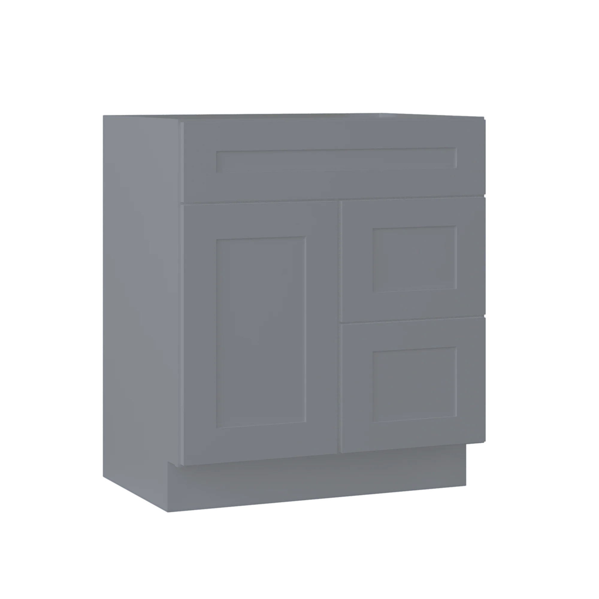 30 W x 21 D x 34.5 H Vanity Sink Base Cabinet - Colonial Gray - Image 4