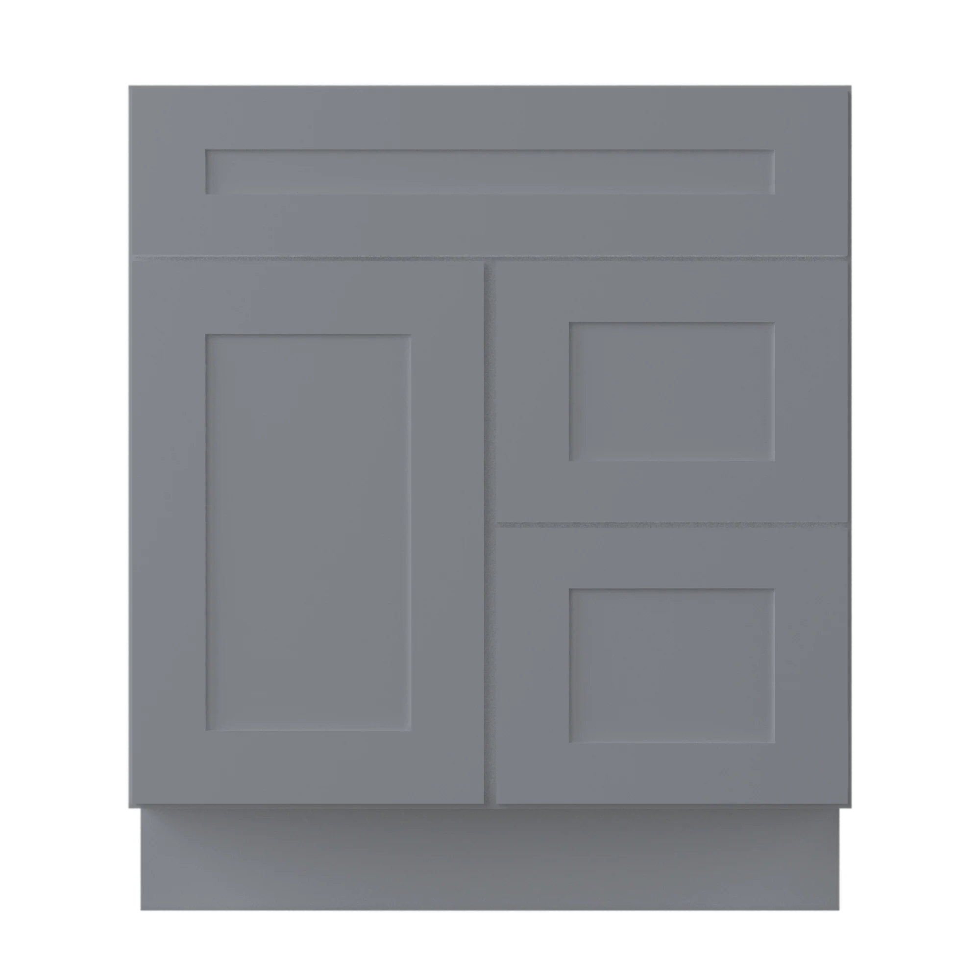 30 W x 21 D x 34.5 H Vanity Sink Base Cabinet - Colonial Gray - Image 5