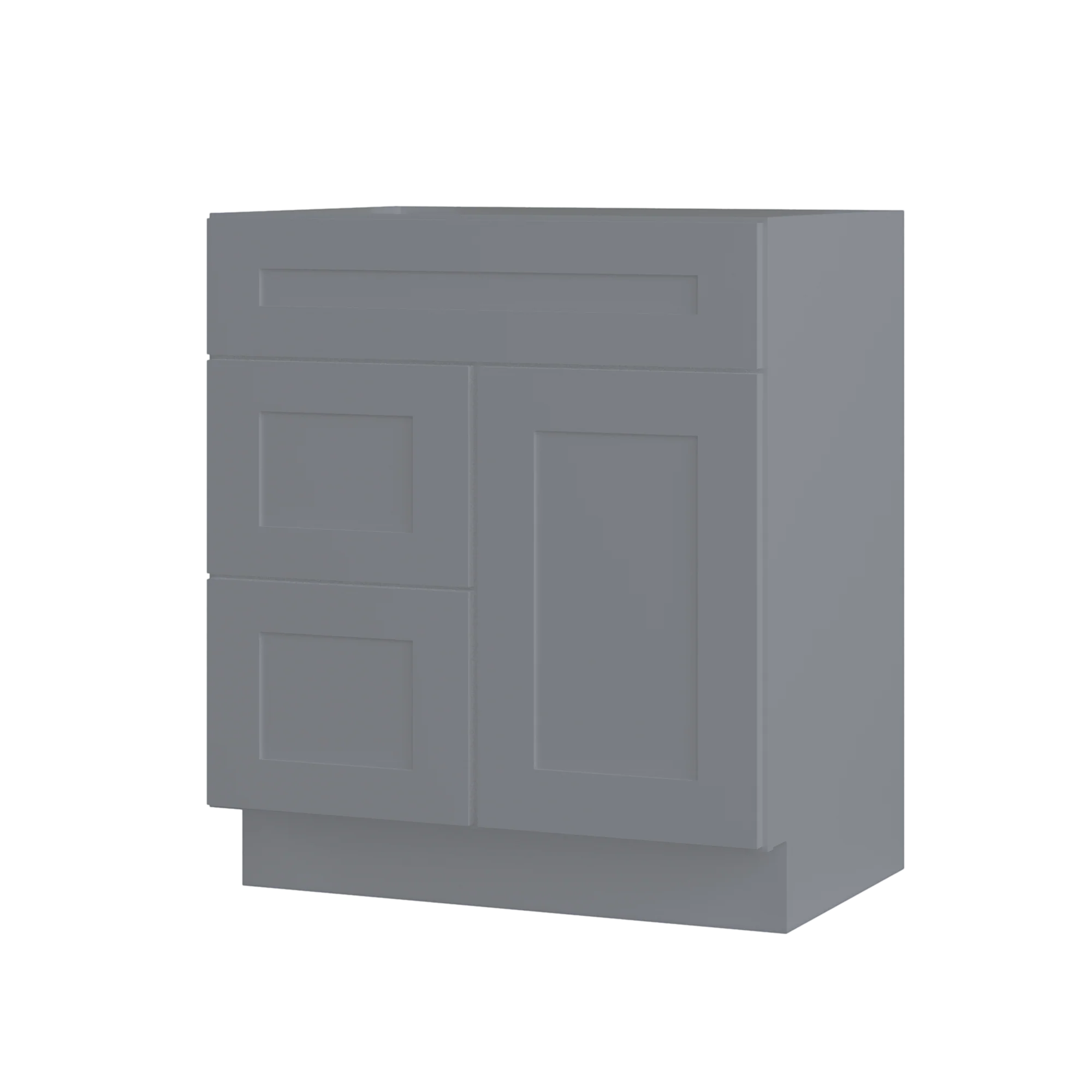 30 W x 21 D x 34.5 H Vanity Sink Base Cabinet - Colonial Gray - Image 4