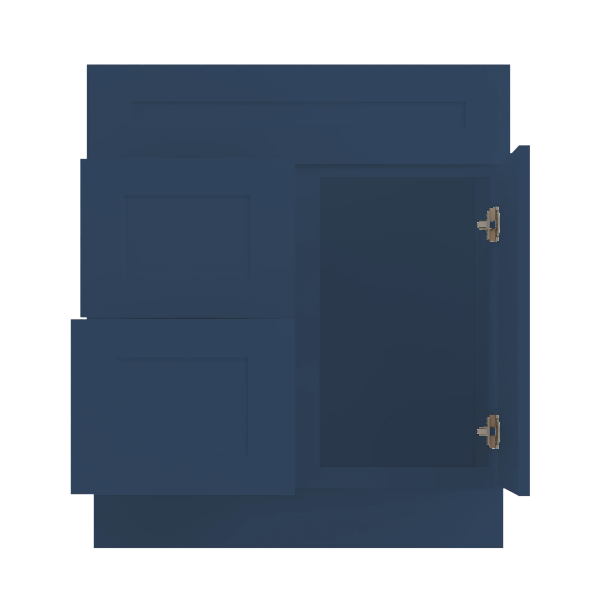 Vanity Sink Base Cabinet with Right Drawers 30 Inch Wide x 21 Inch Deep x 34 1/2 Inch High Danbury Blue Series - Image 6