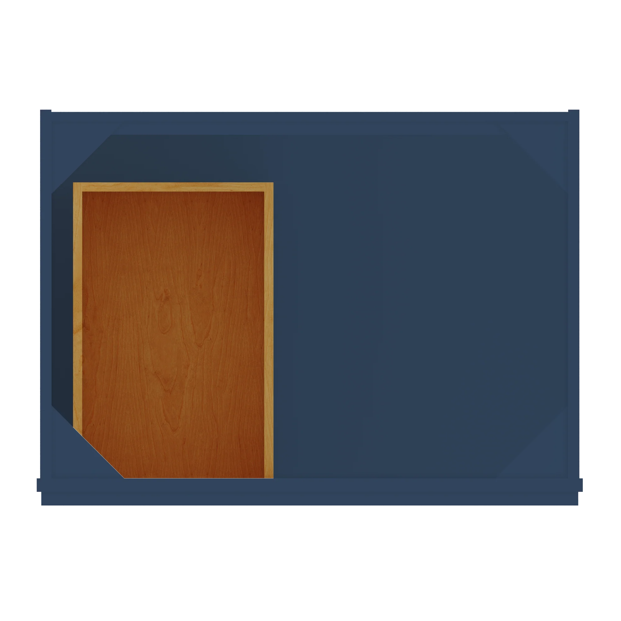 Vanity Sink Base Cabinet with Right Drawers 30 Inch Wide x 21 Inch Deep x 34 1/2 Inch High Danbury Blue Series - Image 7