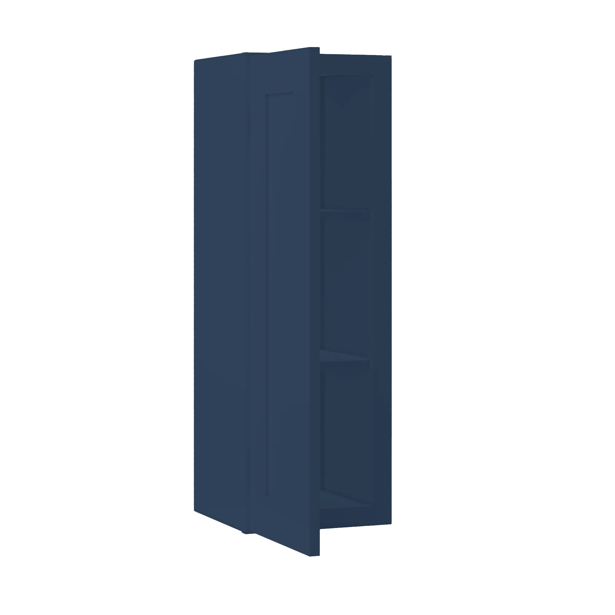 Wall Kitchen Cabinet W1236 Danbury Blue LessCare 12 in. width 36 in. height 12 in. depth - Image 4