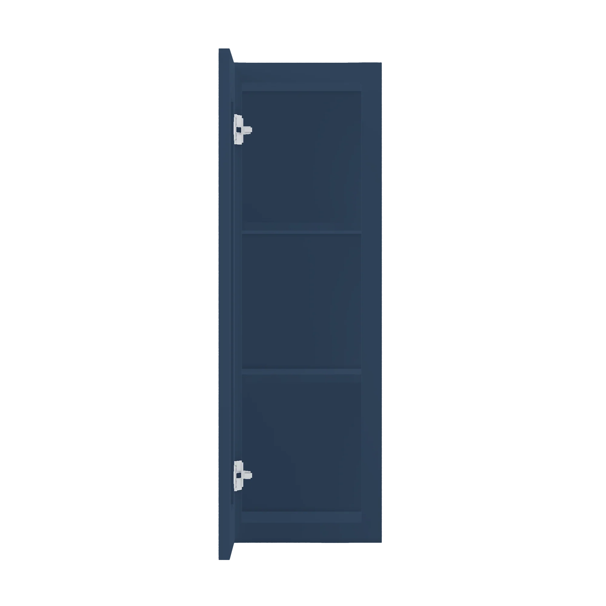 Wall Kitchen Cabinet W1236 Danbury Blue LessCare 12 in. width 36 in. height 12 in. depth - Image 5