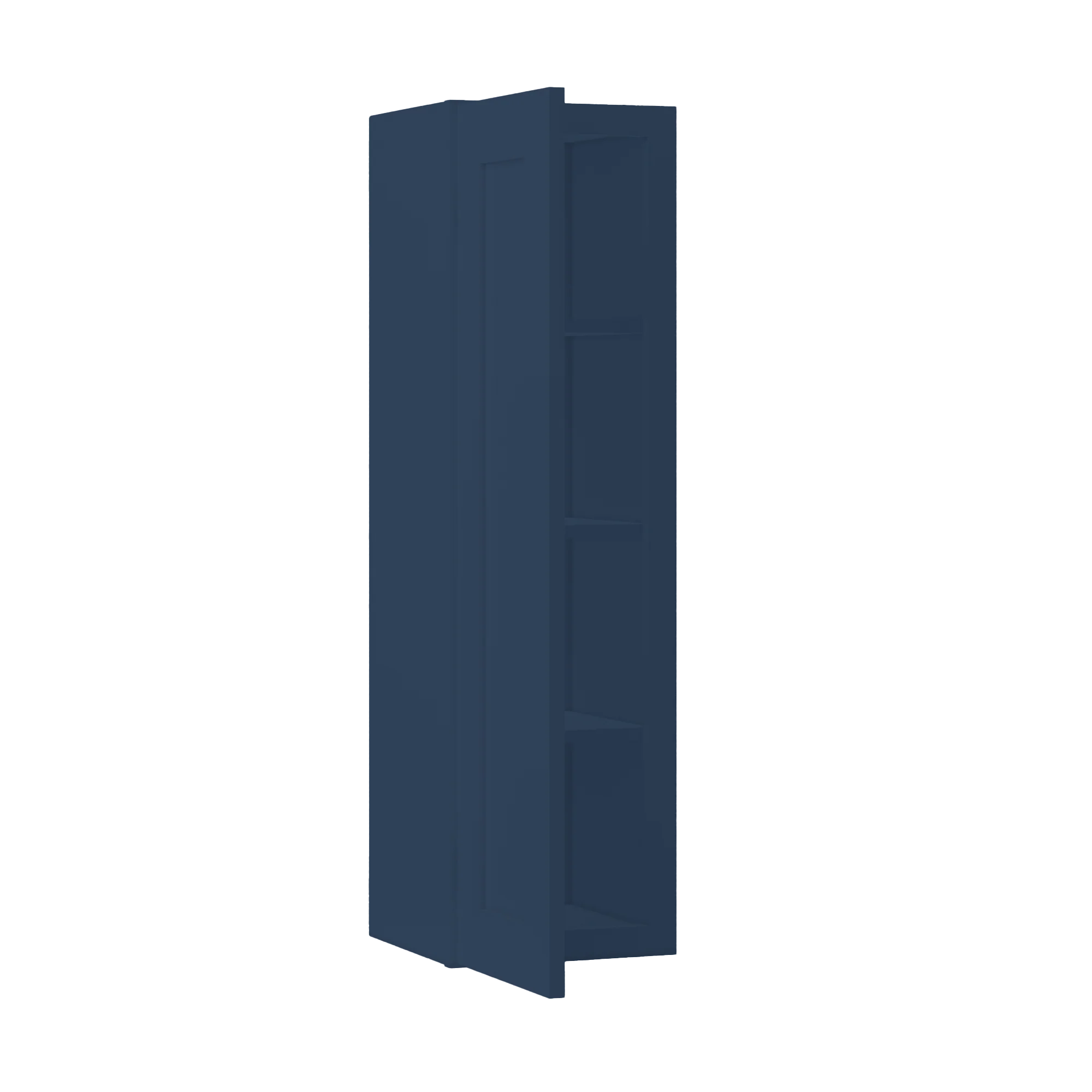 Wall Kitchen Cabinet W1242 Danbury Blue LessCare 12 in. width 42 in. height 12 in. depth - Image 4