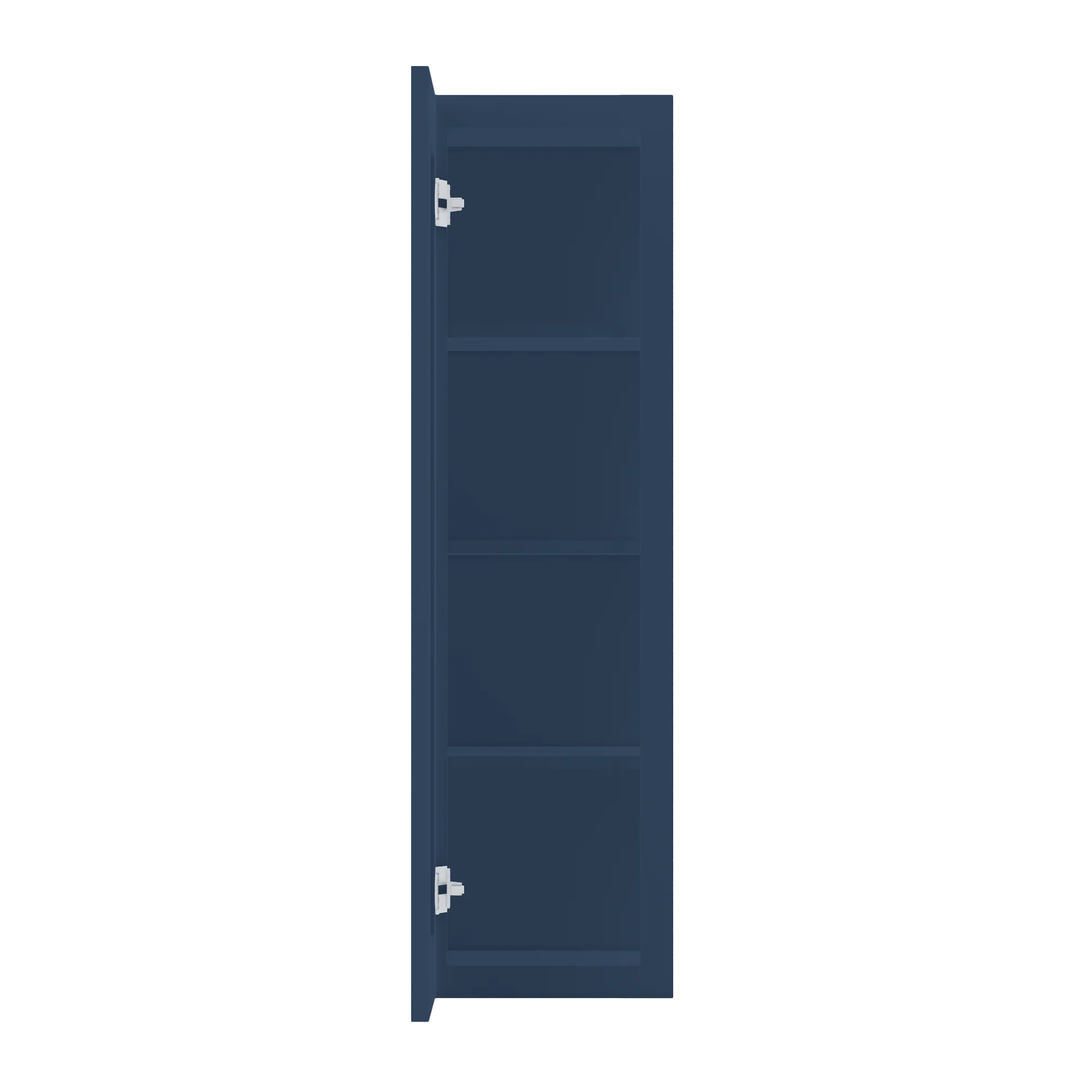Wall Kitchen Cabinet W1242 Danbury Blue LessCare 12 in. width 42 in. height 12 in. depth - Image 5