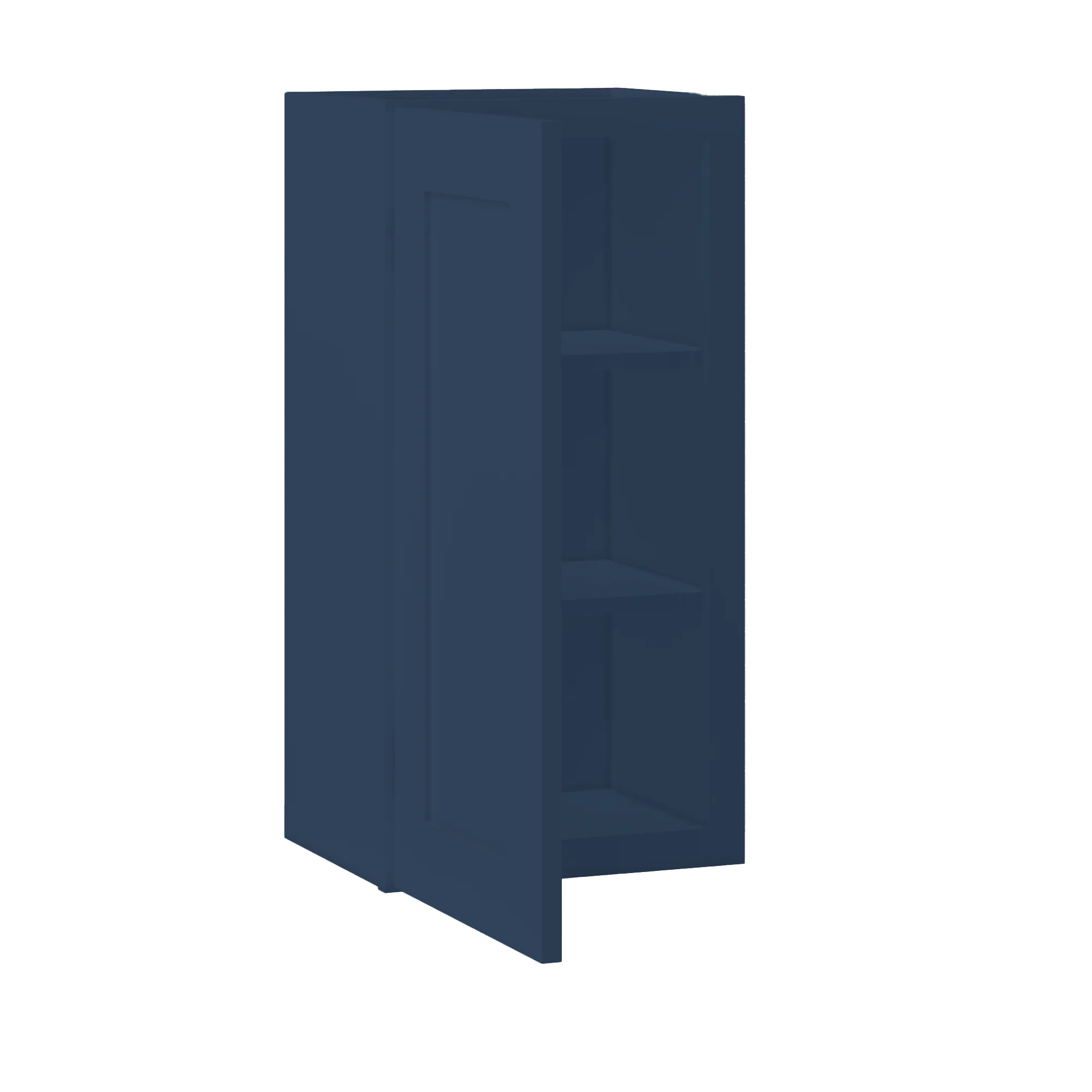 Wall Kitchen Cabinet W1530 Danbury Blue LessCare 15 in. width 30 in. height 12 in. depth - Image 4