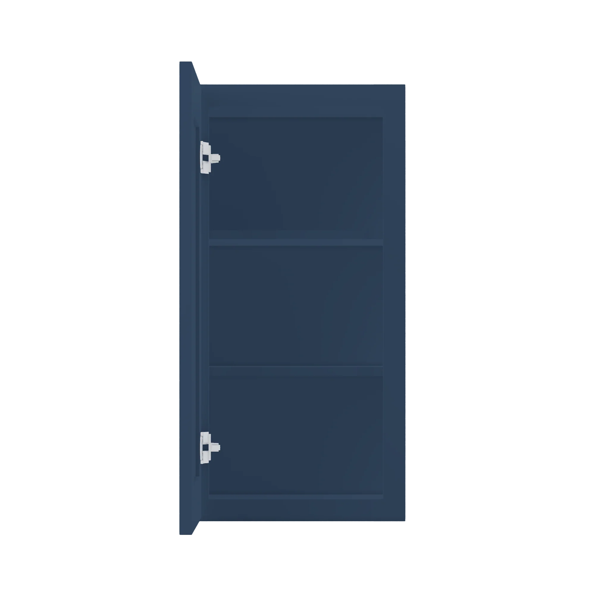 Wall Kitchen Cabinet W1530 Danbury Blue LessCare 15 in. width 30 in. height 12 in. depth - Image 5