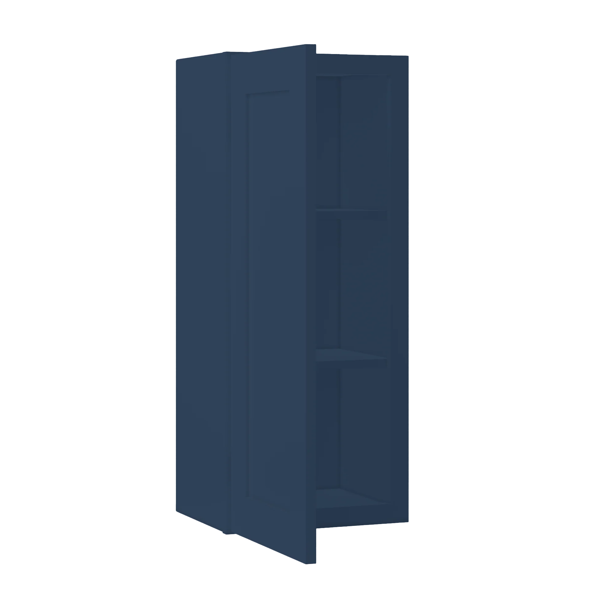 Wall Kitchen Cabinet W1536 Danbury Blue LessCare 15 in. width 36 in. height 12 in. depth - Image 4