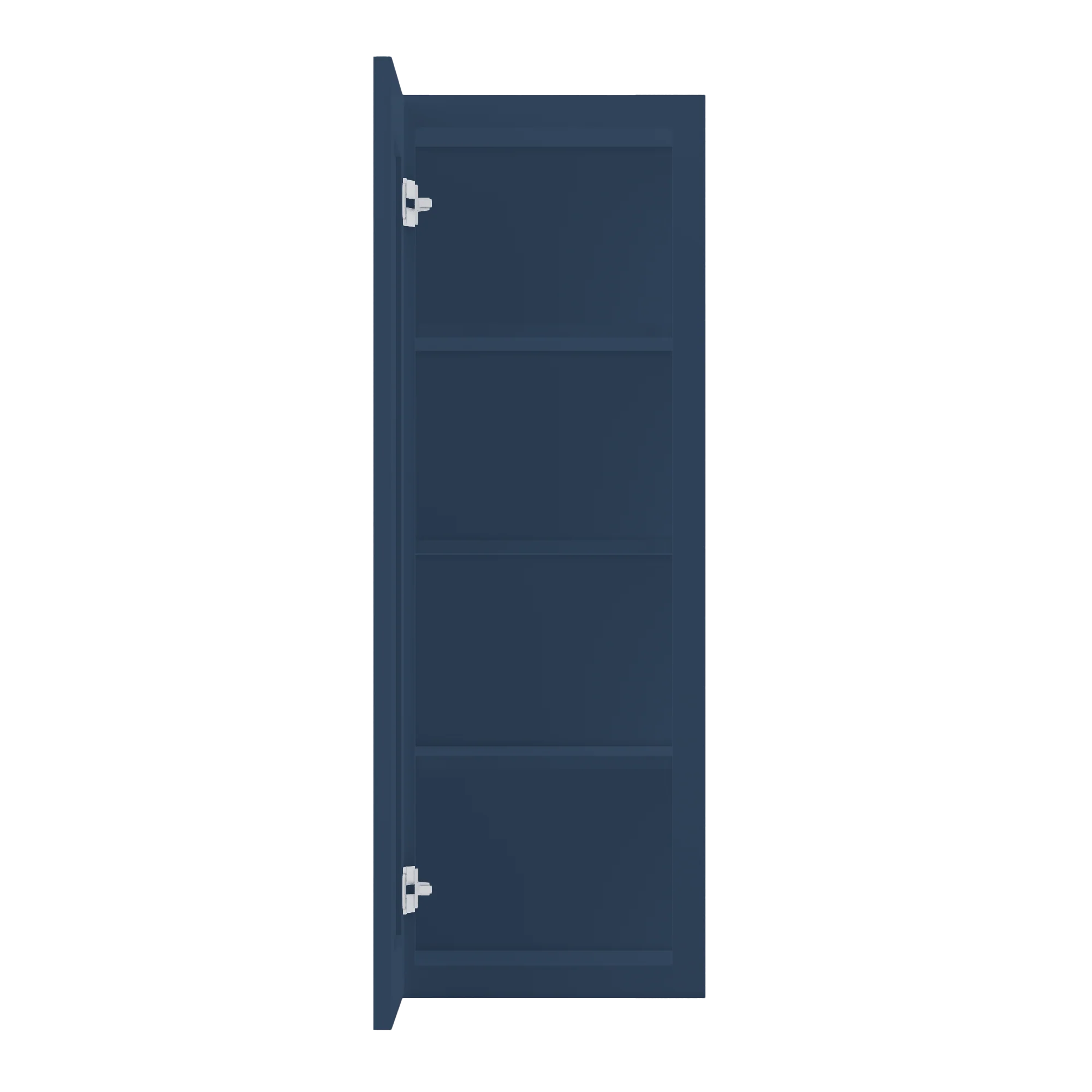 Wall Kitchen Cabinet W1542 Danbury Blue LessCare 15 in. width 42 in. height 12 in. depth - Image 5