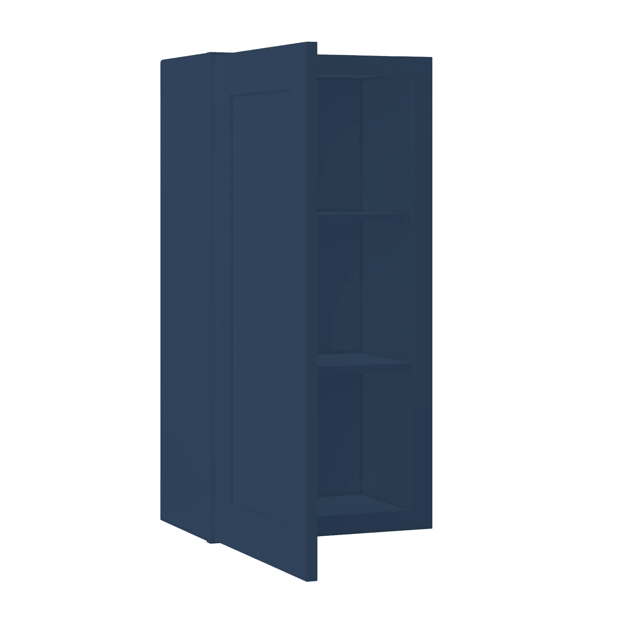 Wall Kitchen Cabinet W1836 Danbury Blue LessCare 18 in. width 36 in. height 12 in. depth - Image 4