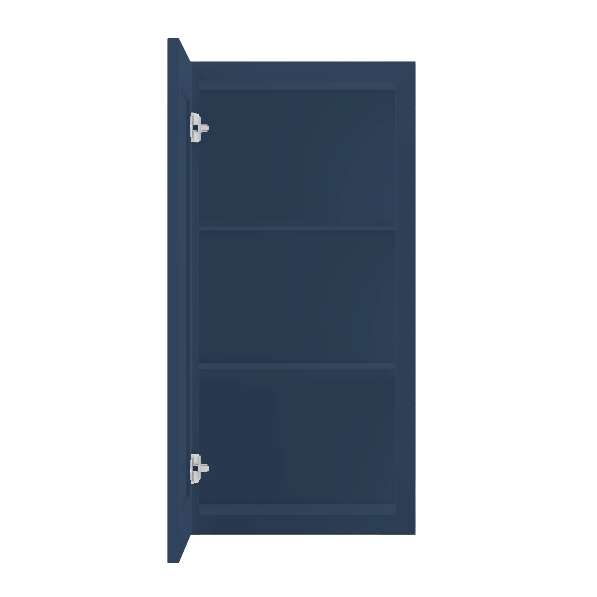 Wall Kitchen Cabinet W1836 Danbury Blue LessCare 18 in. width 36 in. height 12 in. depth - Image 5