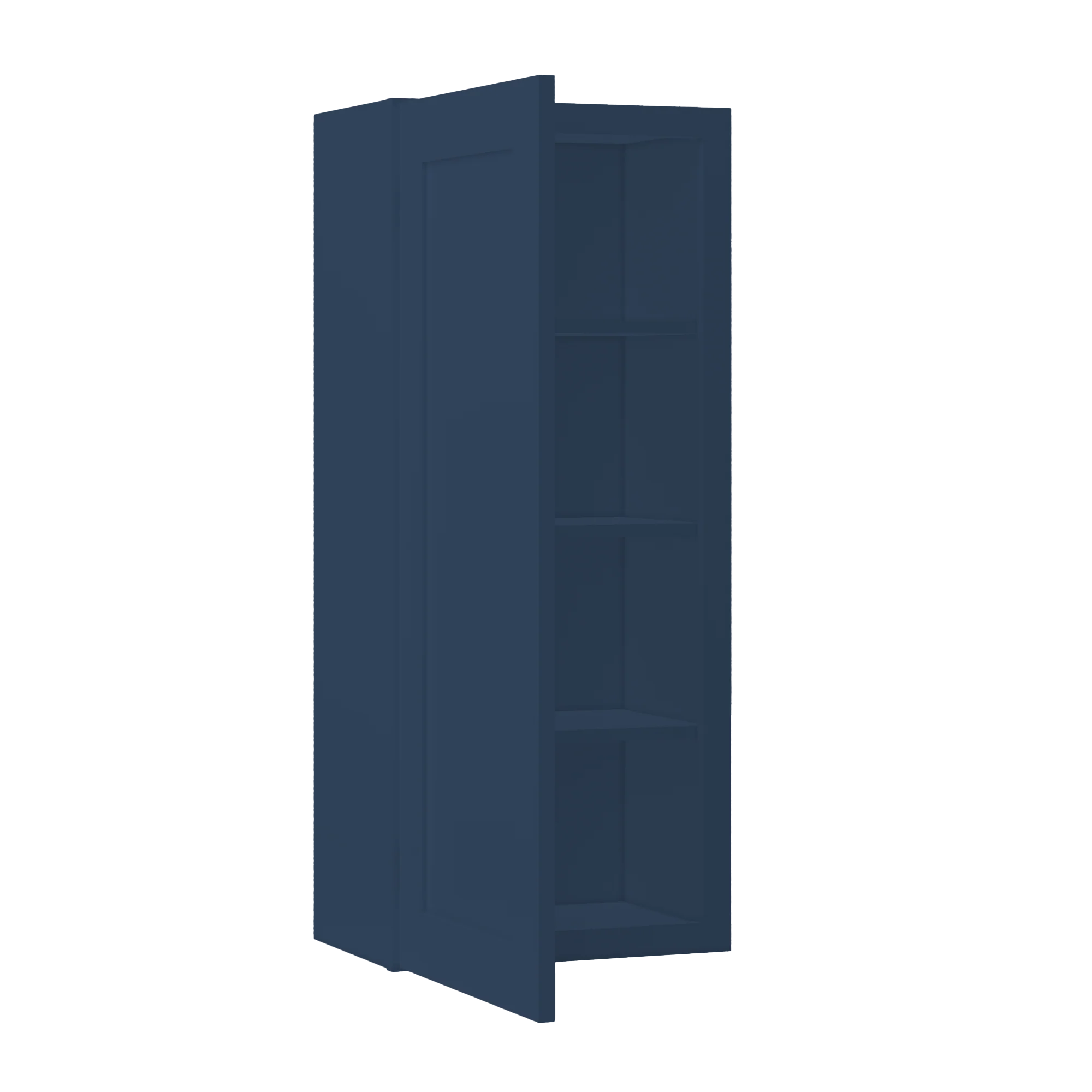 Wall Kitchen Cabinet W1842 Danbury Blue LessCare 18 in. width 42 in. height 12 in. depth - Image 4