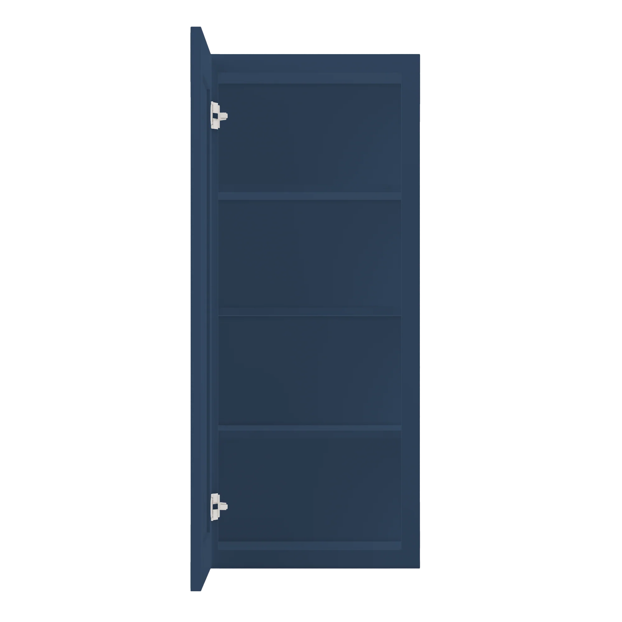 Wall Kitchen Cabinet W1842 Danbury Blue LessCare 18 in. width 42 in. height 12 in. depth - Image 5
