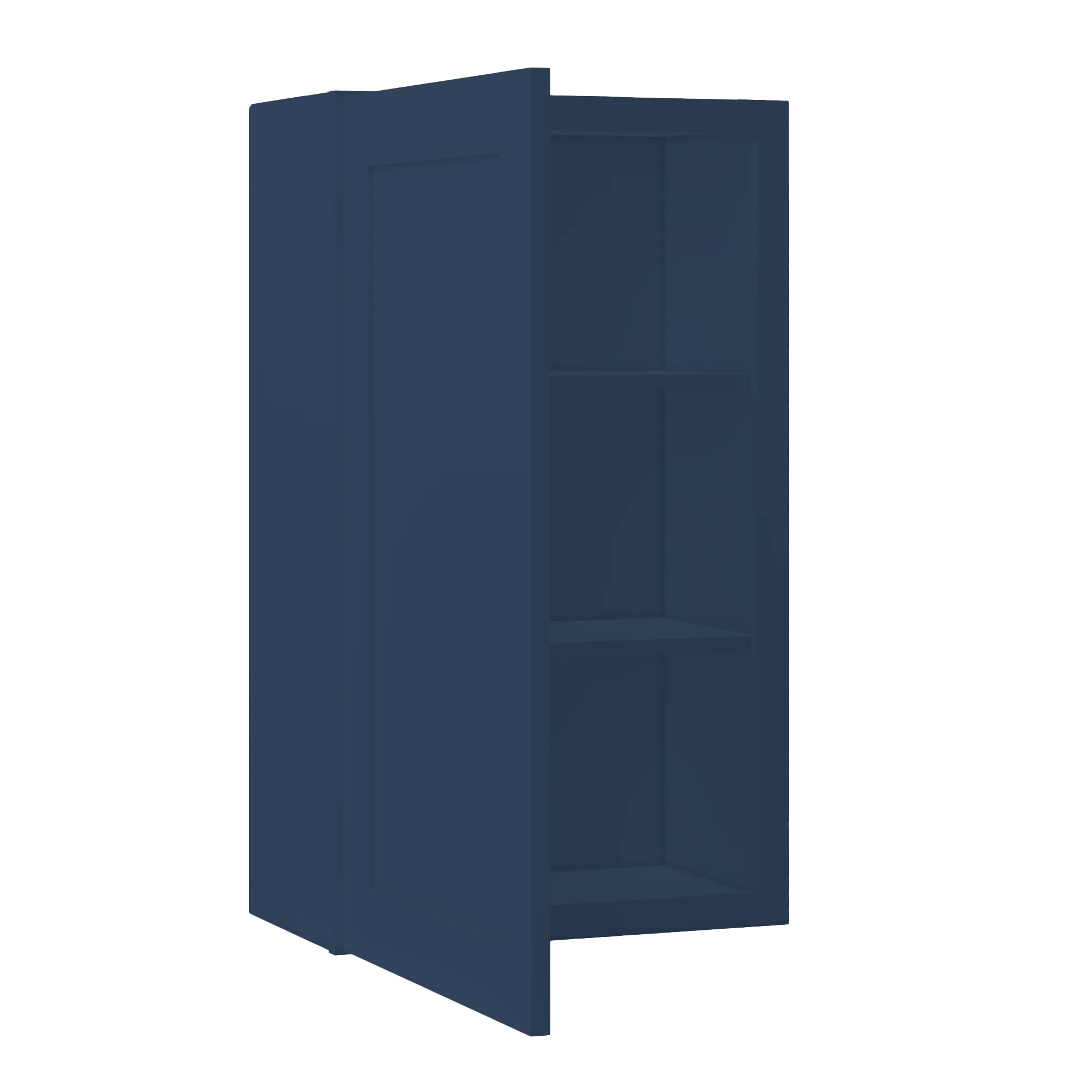 Wall Kitchen Cabinet W2136 Danbury Blue LessCare 21 in. width 36 in. height 12 in. depth - Image 4