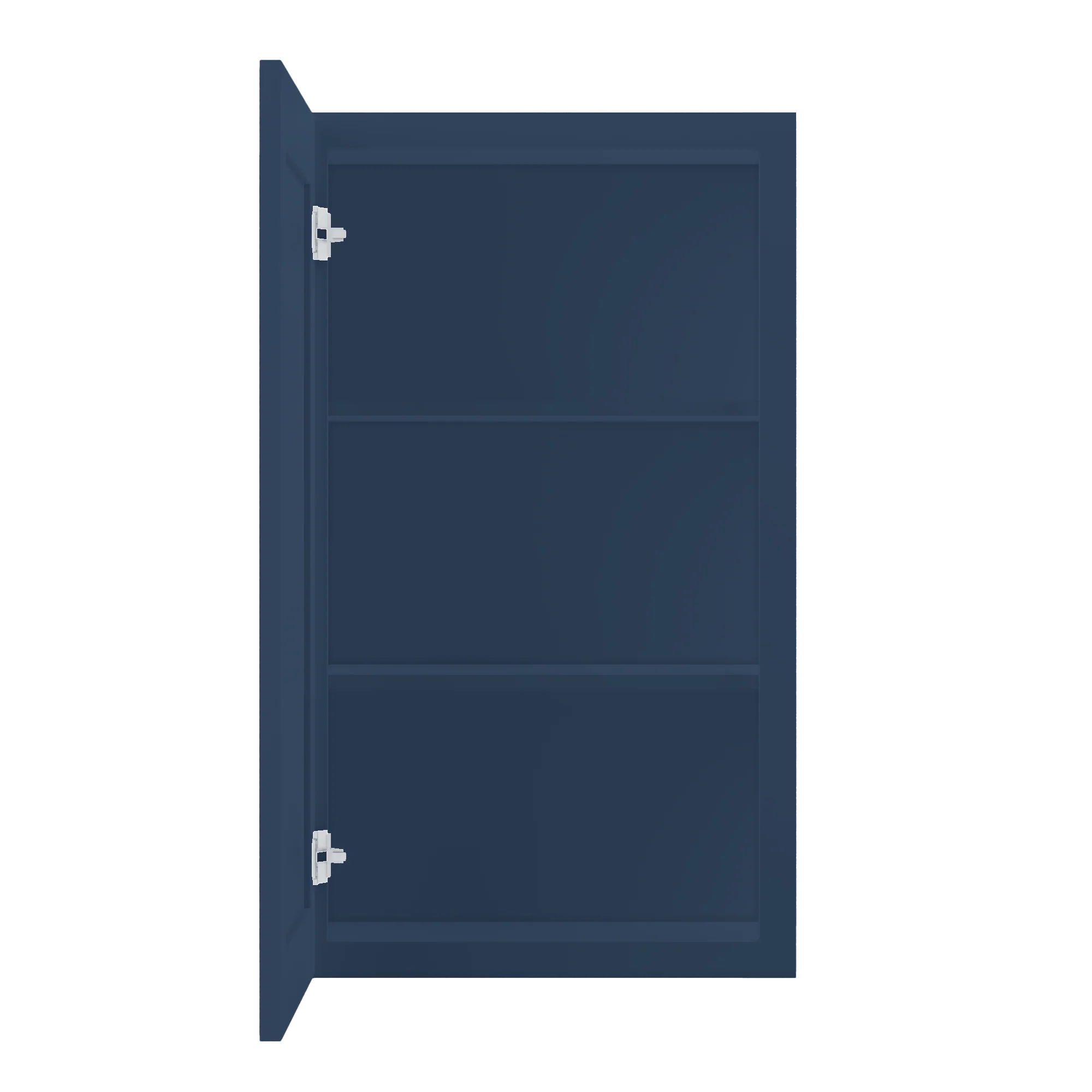 Wall Kitchen Cabinet W2136 Danbury Blue LessCare 21 in. width 36 in. height 12 in. depth - Image 5