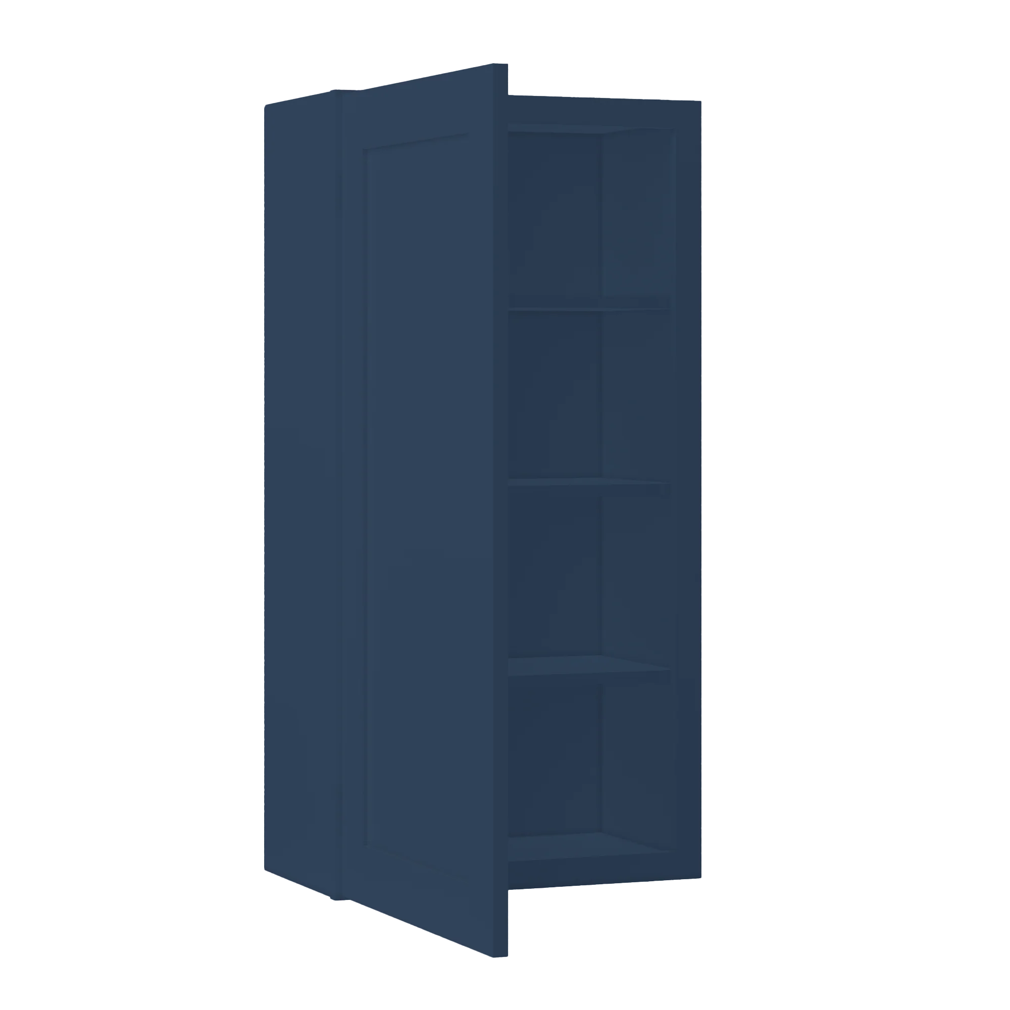 Wall Kitchen Cabinet W2142 Danbury Blue LessCare 21 in. width 42 in. height 12 in. depth - Image 4