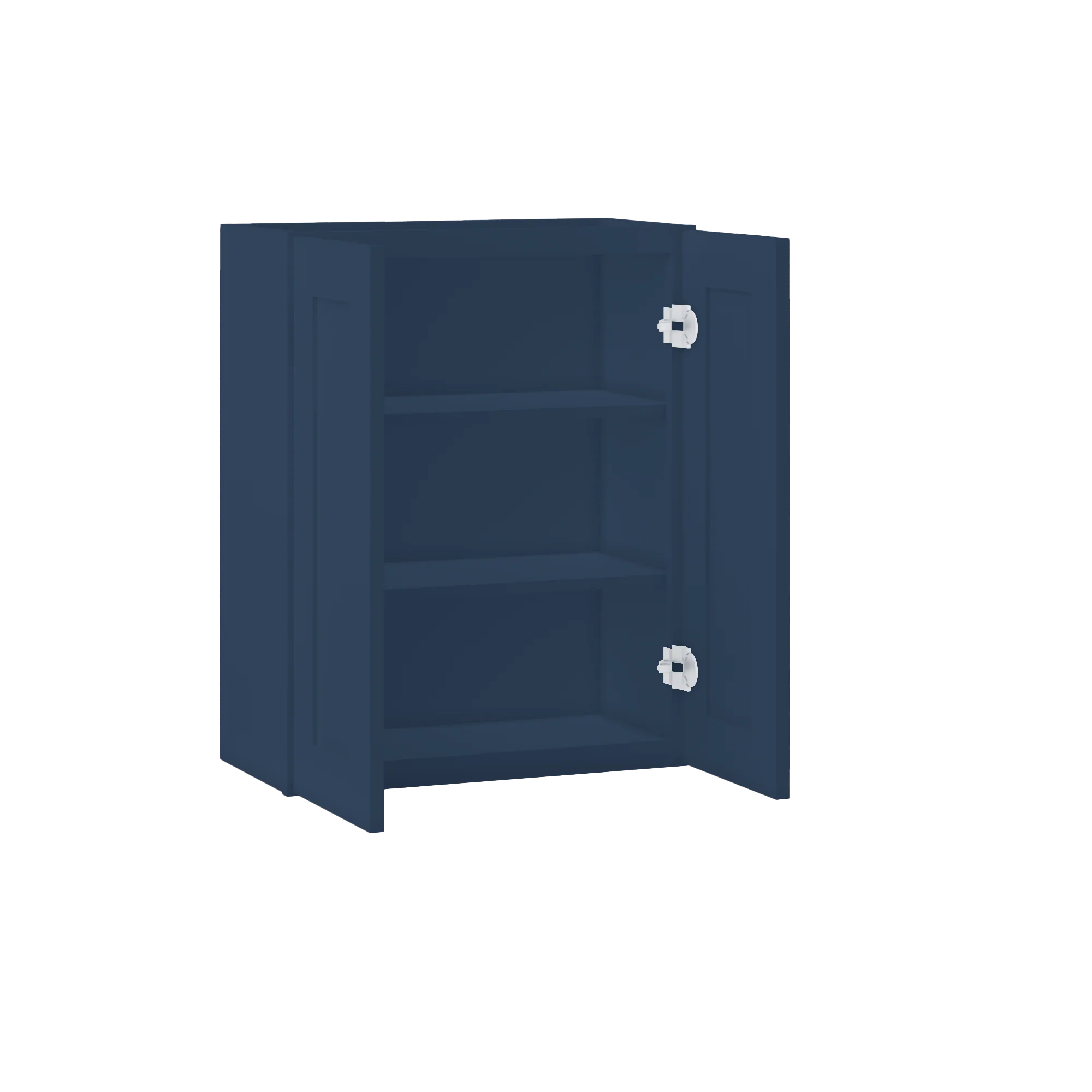 Wall Kitchen Cabinet W2430 Danbury Blue LessCare 24 in. width 30 in. height 12 in. depth - Image 4