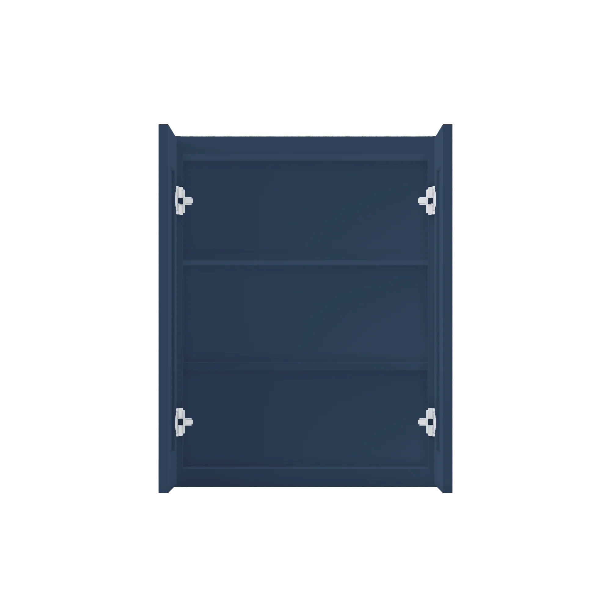 Wall Kitchen Cabinet W2430 Danbury Blue LessCare 24 in. width 30 in. height 12 in. depth - Image 5