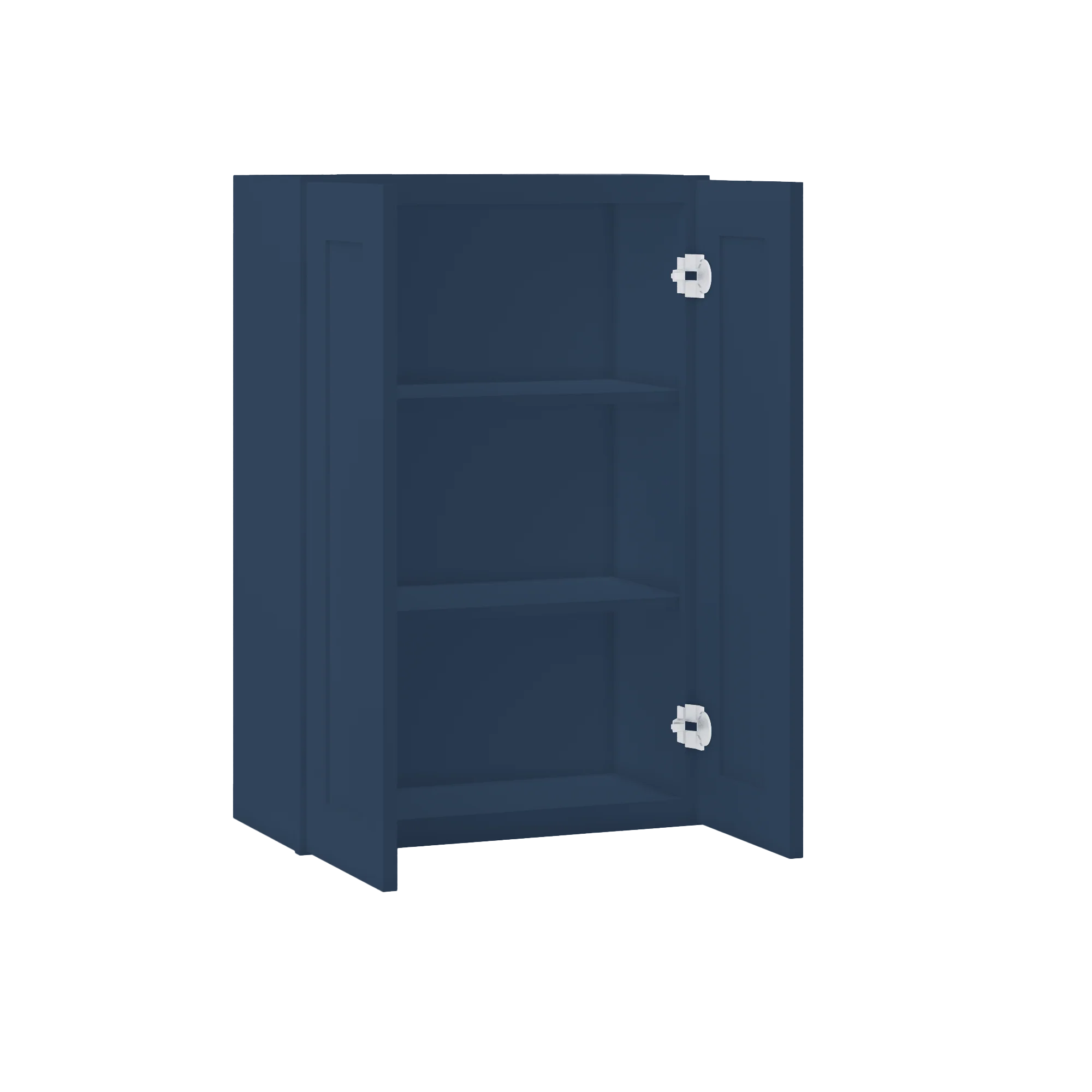 Wall Kitchen Cabinet W2436 Danbury Blue LessCare 24 in. width 36 in. height 12 in. depth - Image 4