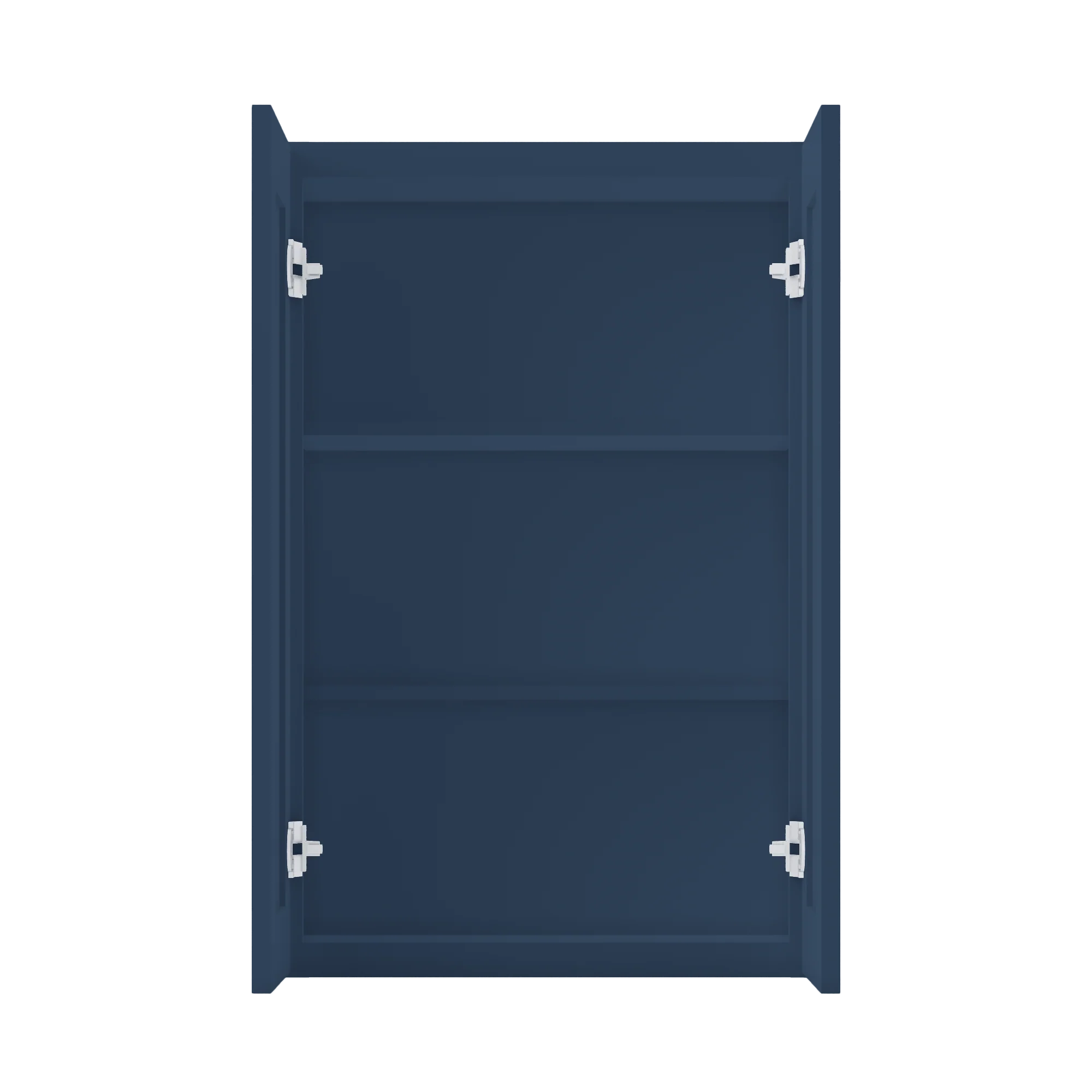 Wall Kitchen Cabinet W2436 Danbury Blue LessCare 24 in. width 36 in. height 12 in. depth - Image 5