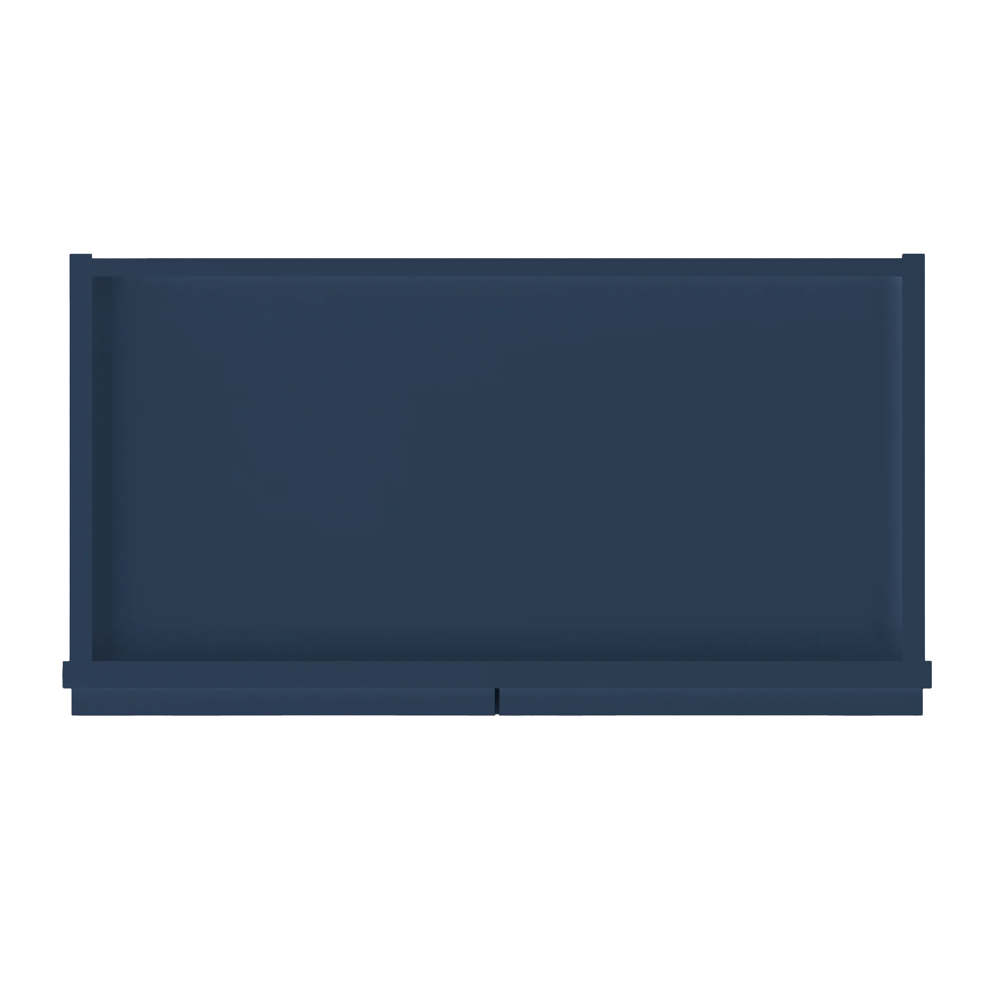 Wall Kitchen Cabinet W2436 Danbury Blue LessCare 24 in. width 36 in. height 12 in. depth - Image 6
