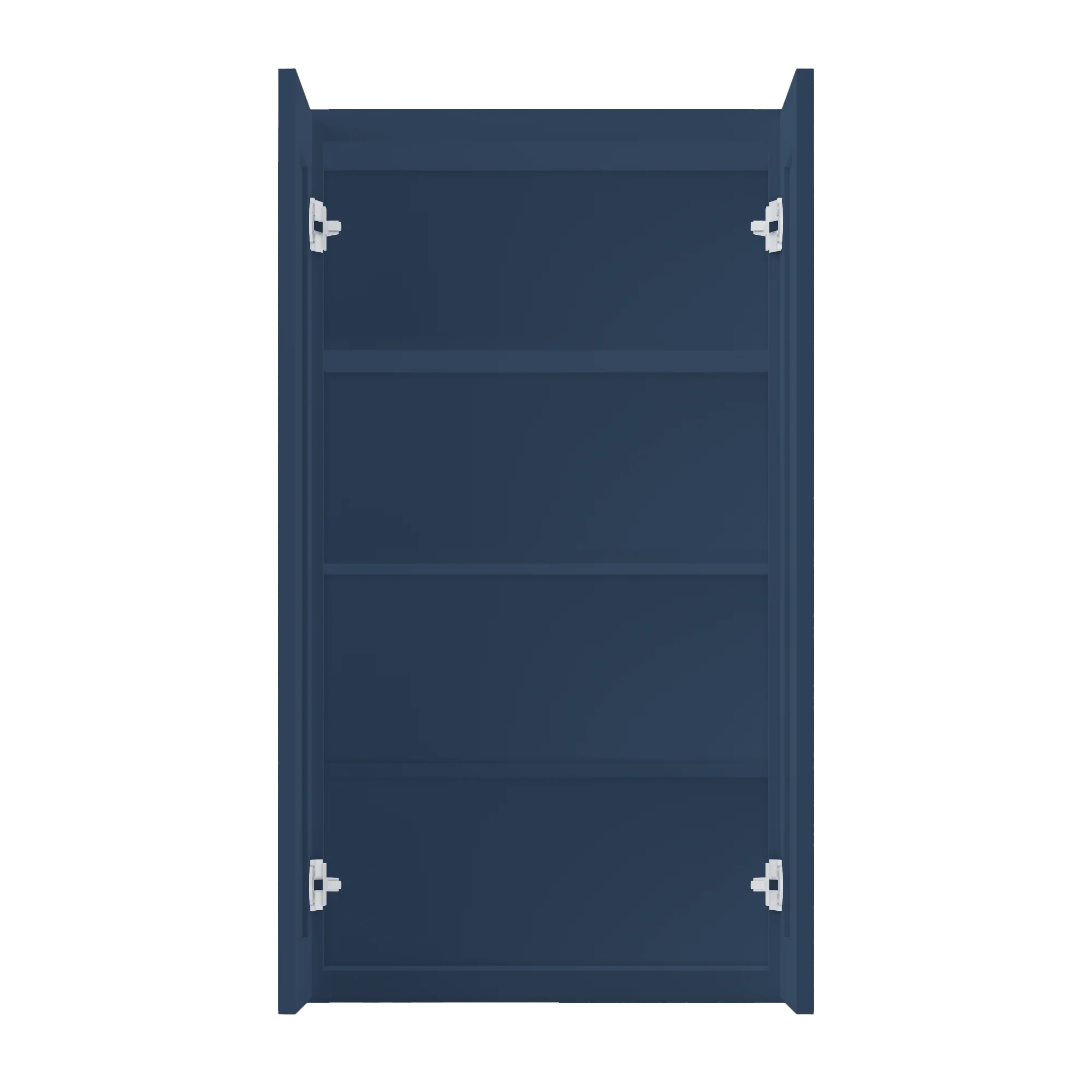Wall Kitchen Cabinet W2442 Danbury Blue LessCare 24 in. width 42 in. height 12 in. depth - Image 5